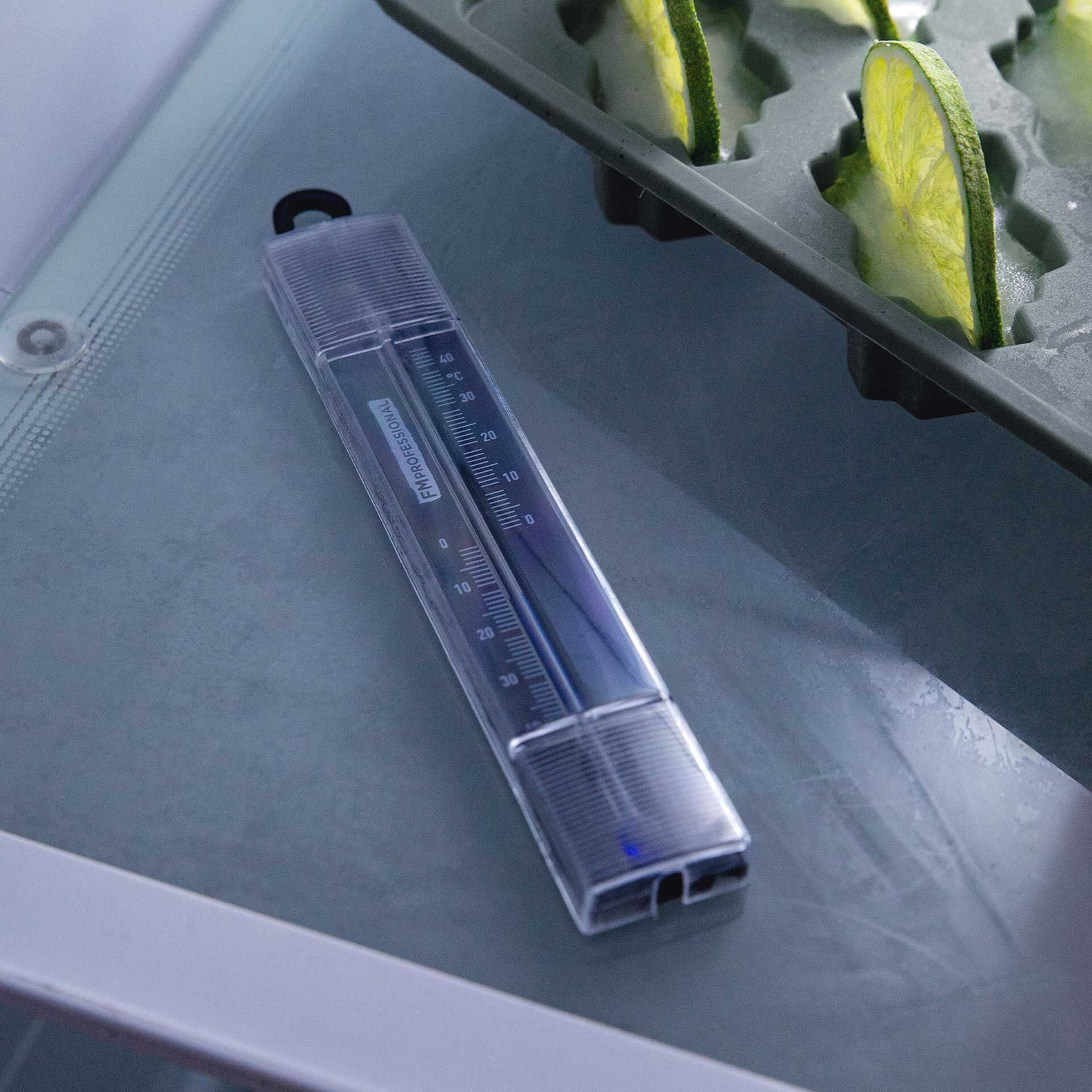 Gefrierschrank Thermometer, schwarz, 2-teilig