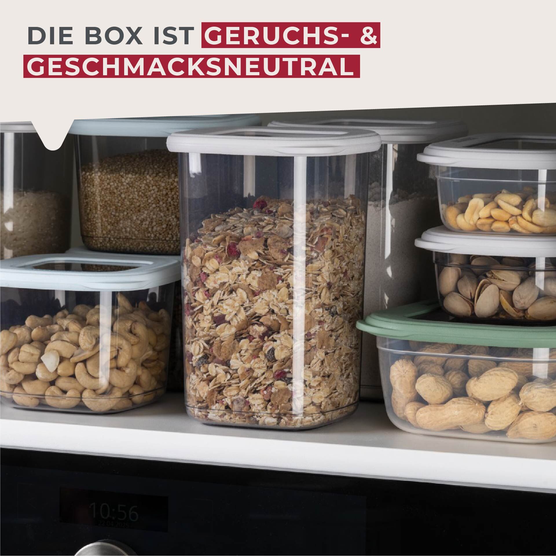 Vorratsdose Be The Move, eckig, 400ml