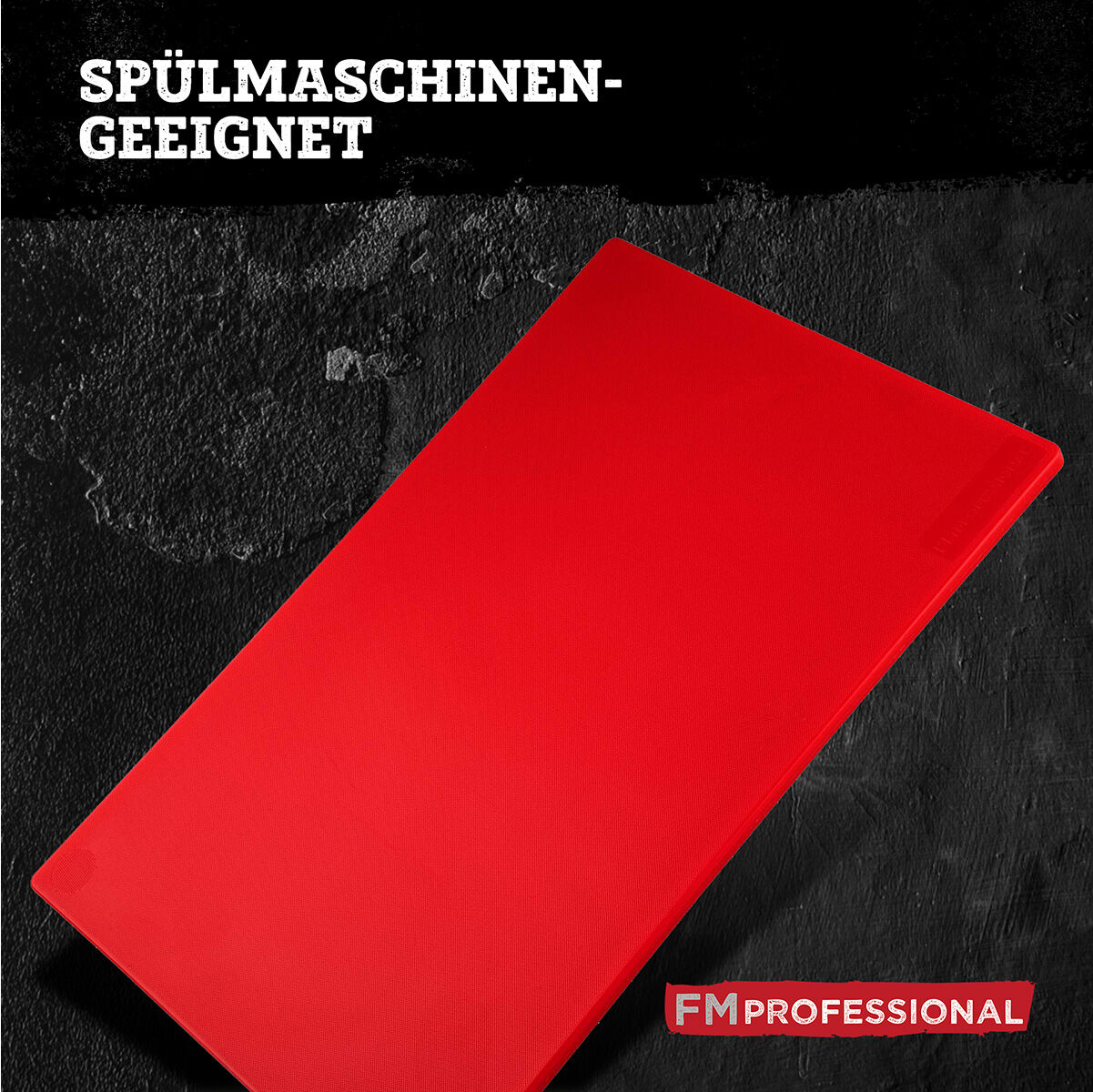 Schneidebrett HACCP für rohes Fleisch, 45x30cm, rot