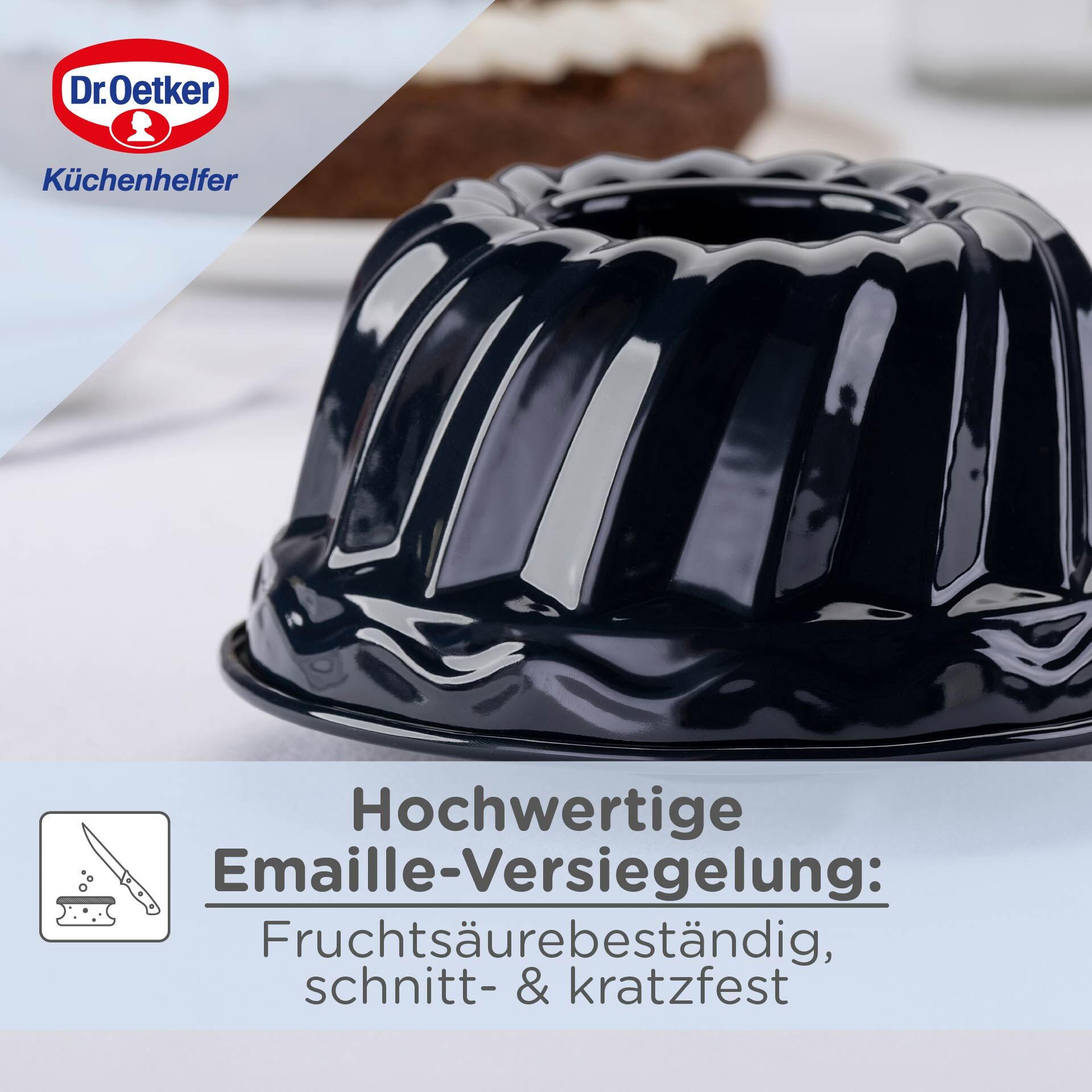 Gugelhupfform Back-Liebe Emaille, Ø18cm