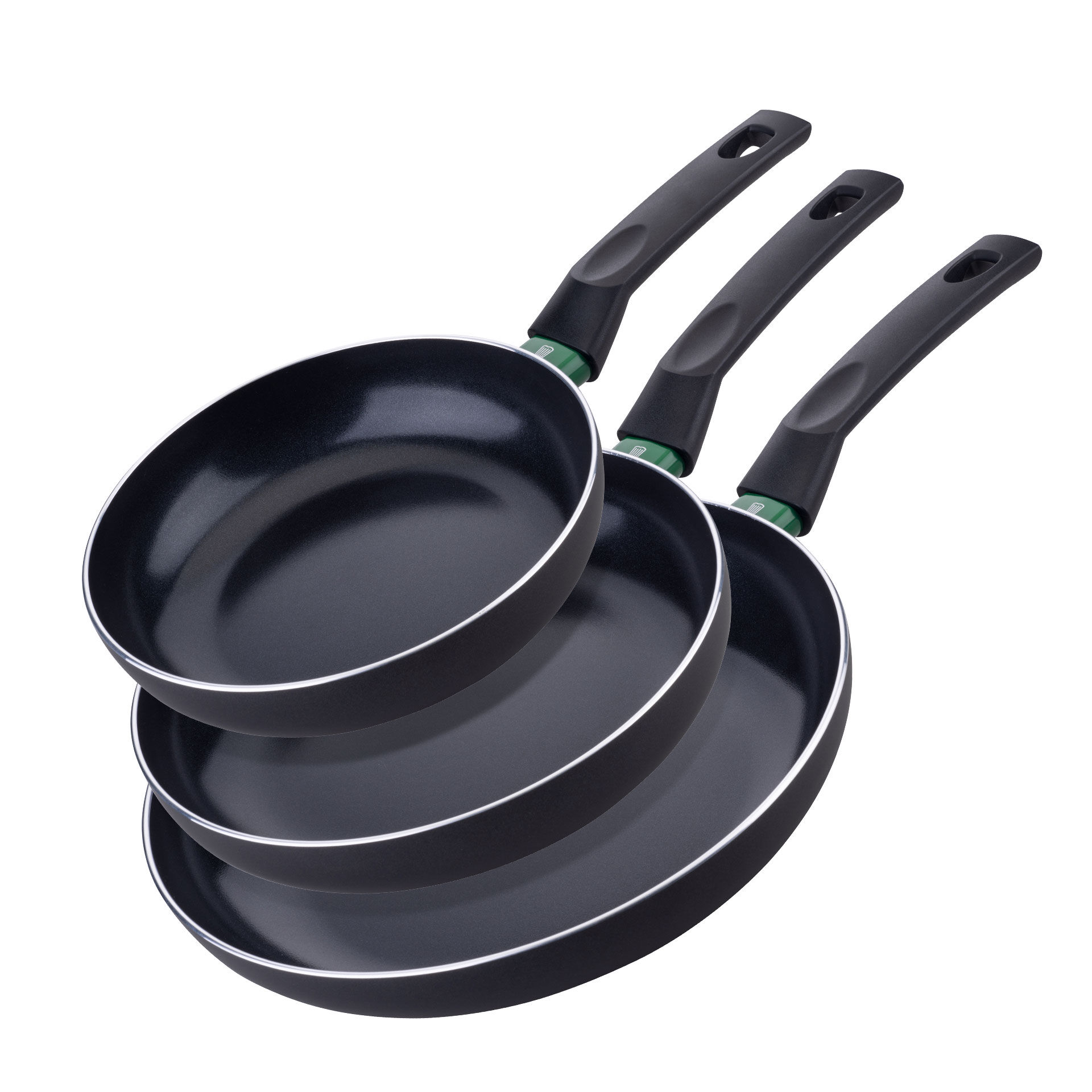Bratpfannen-Set "Bielefeld", Keramik, antihaft, Ø20/24/28cm, 3-tlg.