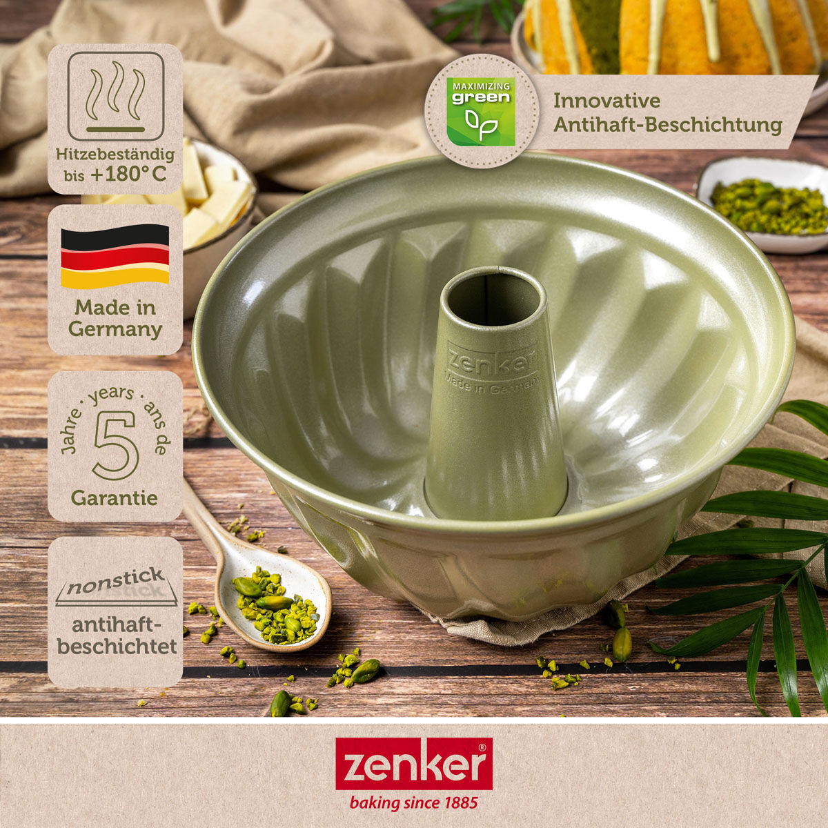 Gugelhupfform Green Vision, Ø25cm