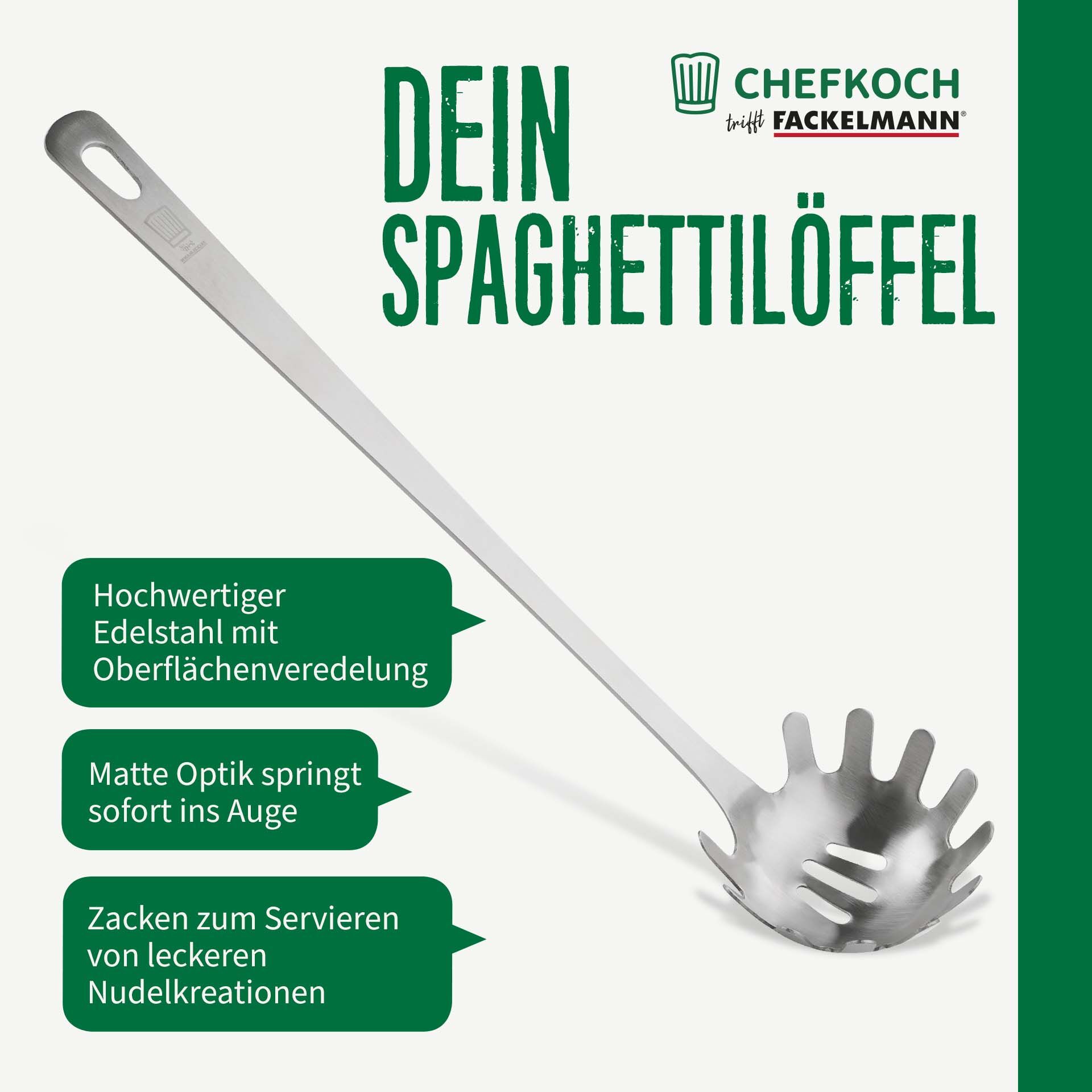Spaghettilöffel Berlin, 31cm, Edelstahl