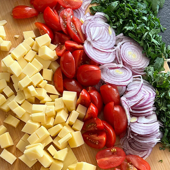 Lauwarmer Linsensalat