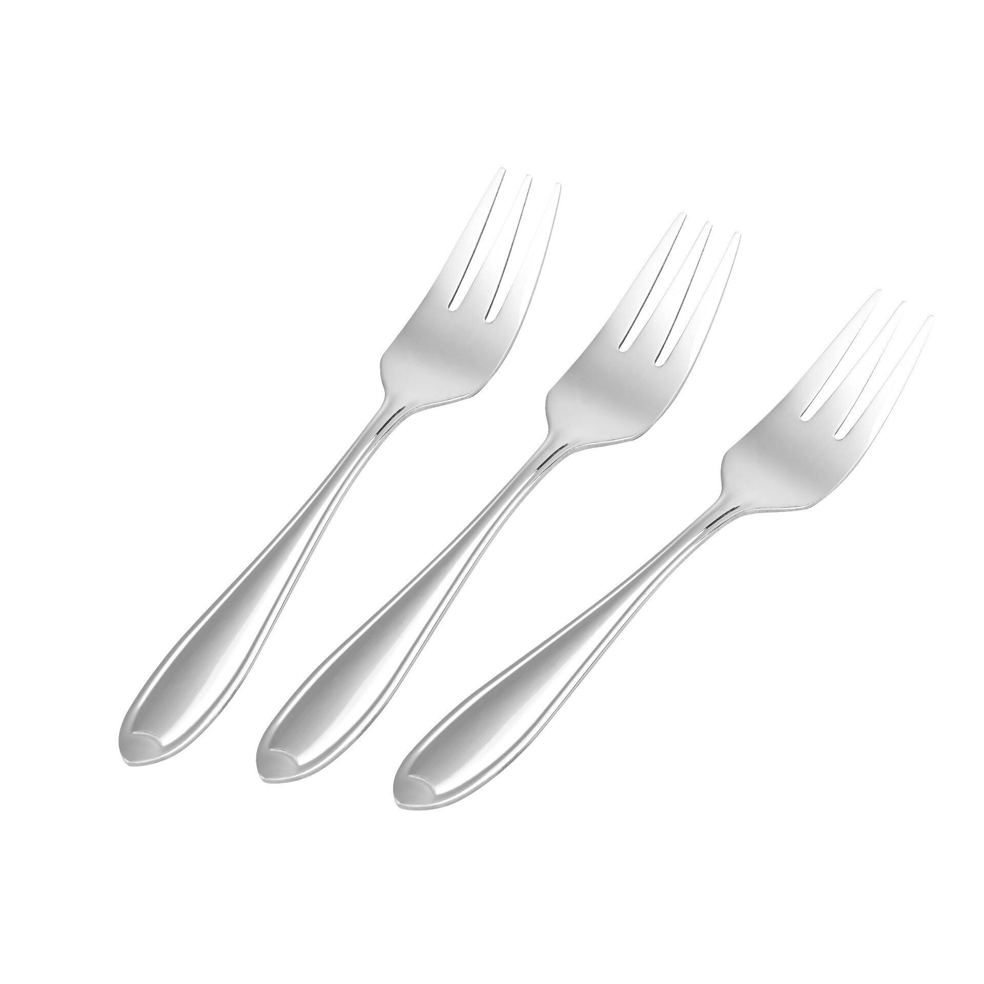 Kuchengabel Konstanz, 3 Stück, Edelstahl