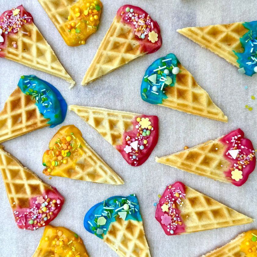 Waffeln für Kindergeburtstag