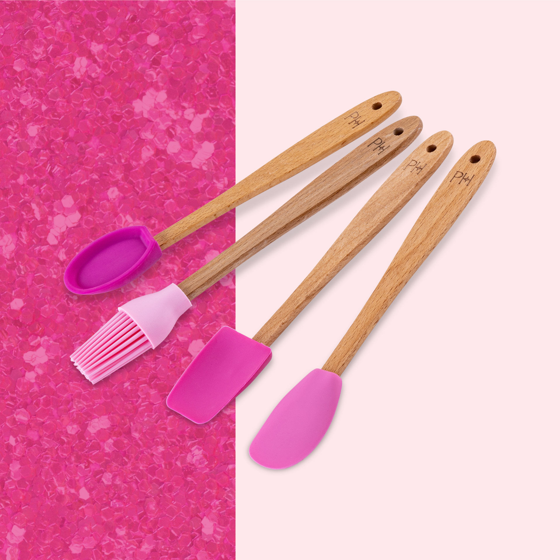 Backhelfer-Set mini, pink, 4-teilig