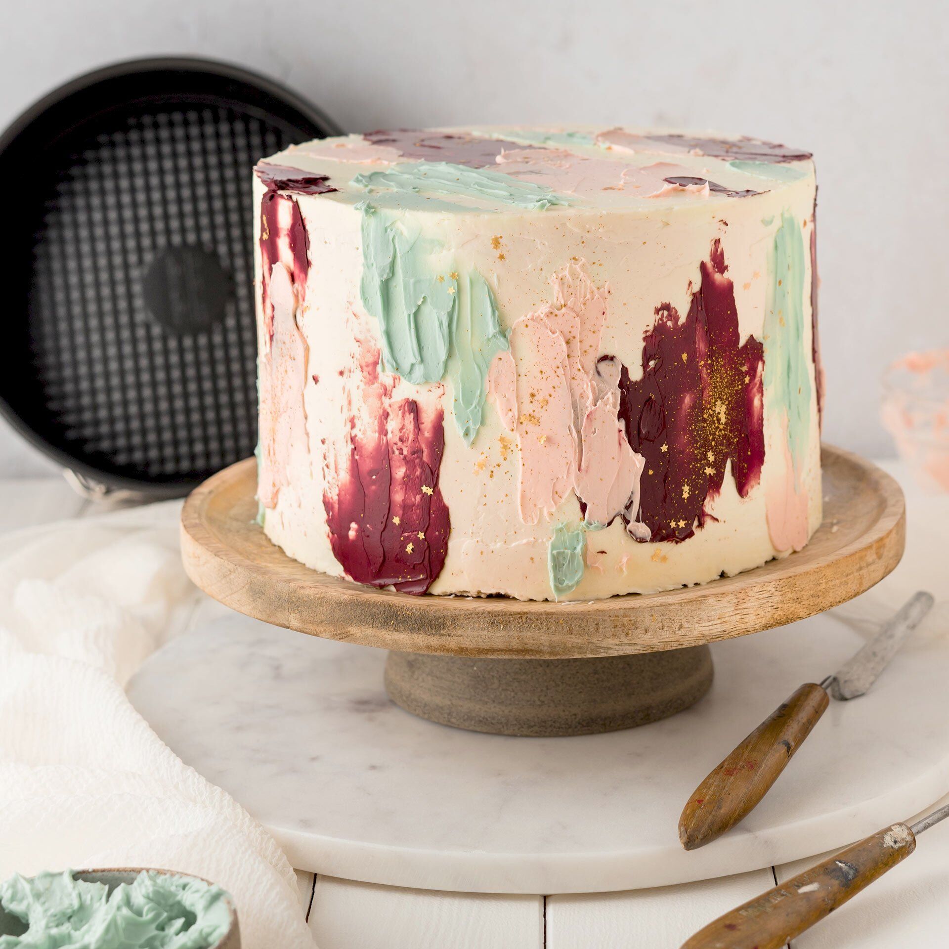 Springform mit Flachboden Black Metallic, Ø20cm