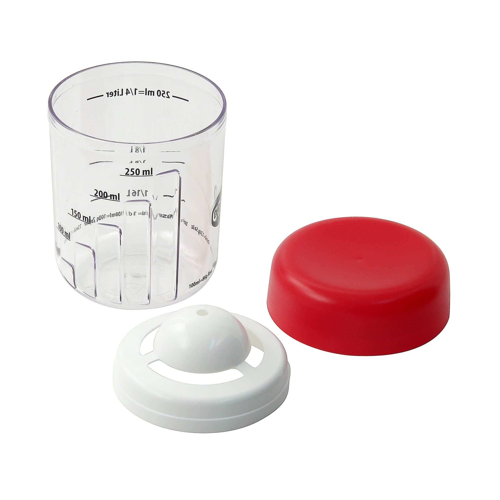 Messbecher mit Eitrenner, 3-teilig