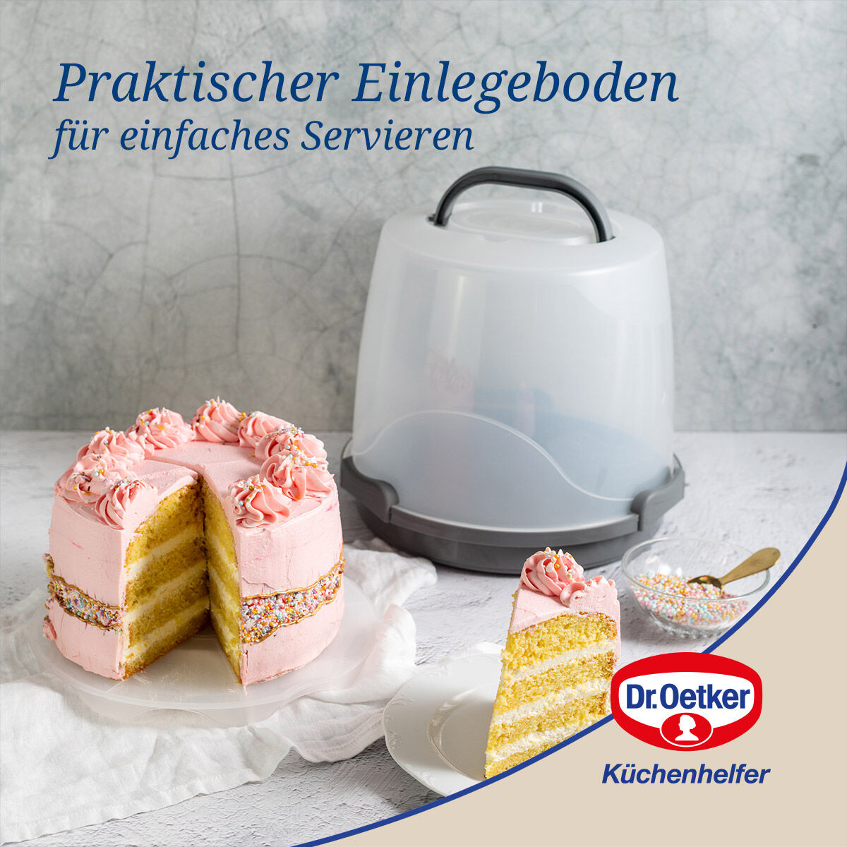 Kuchentransportbox extra hoch Bake & Go