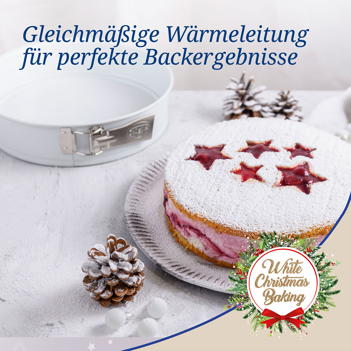Springform White Christmas Baking, Ø26cm