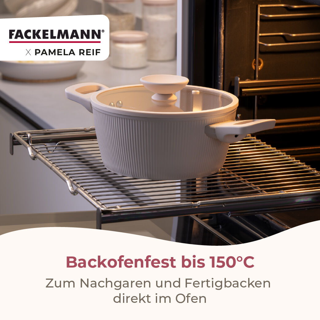 Pamela Reif Kochtopf mit Deckel Shell, Ø20cm