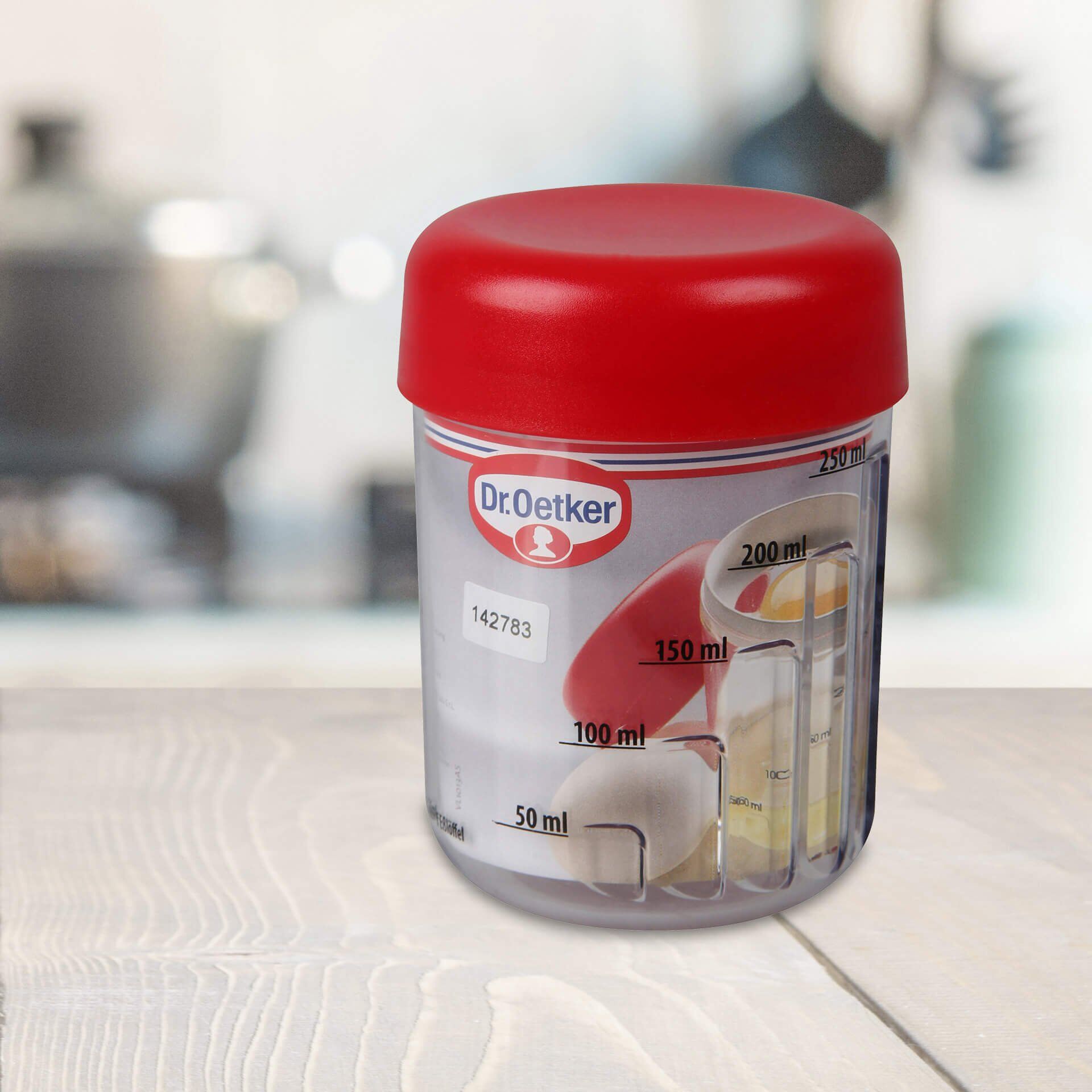 Messbecher mit Eitrenner, 3-teilig