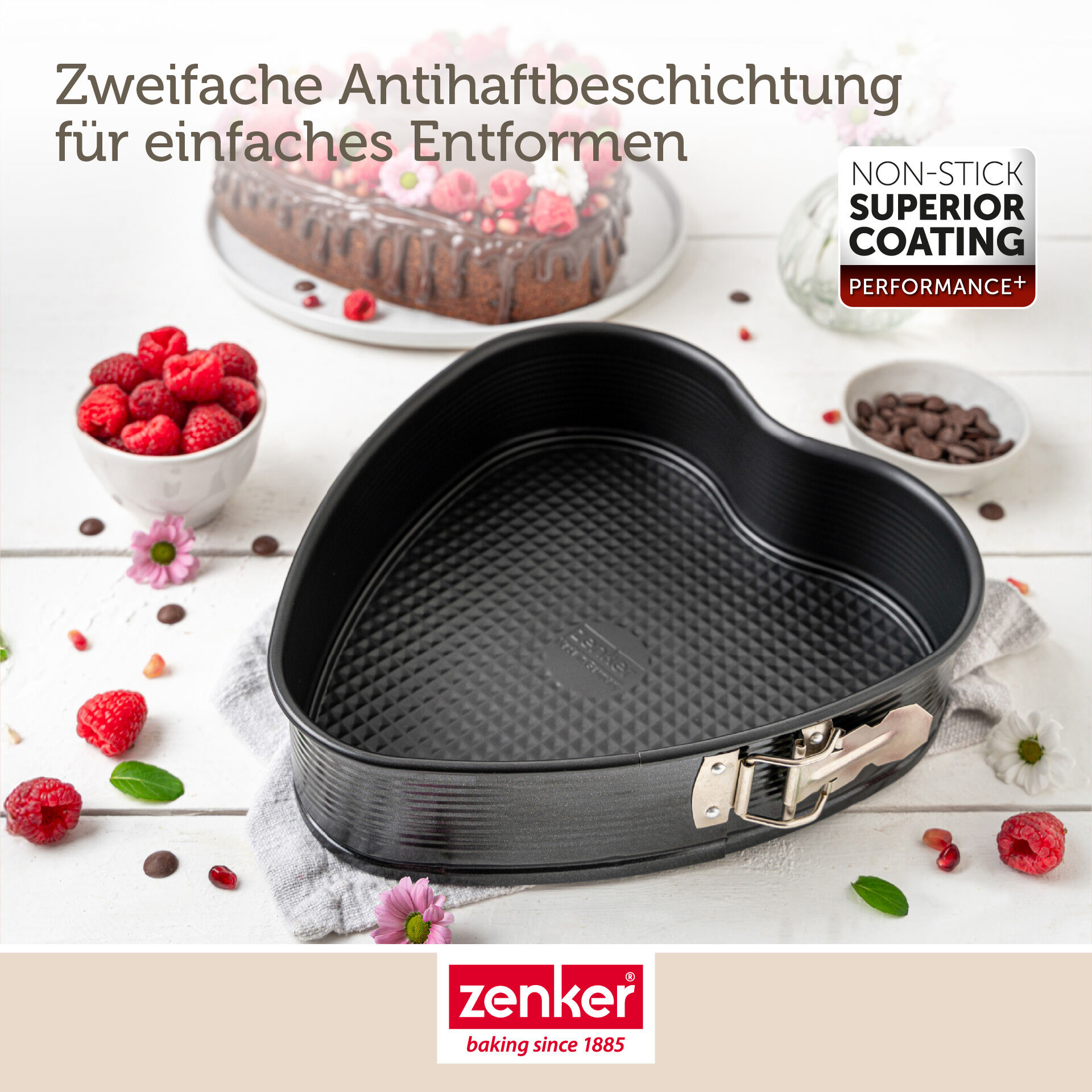 Springform Herz Perfect Black+