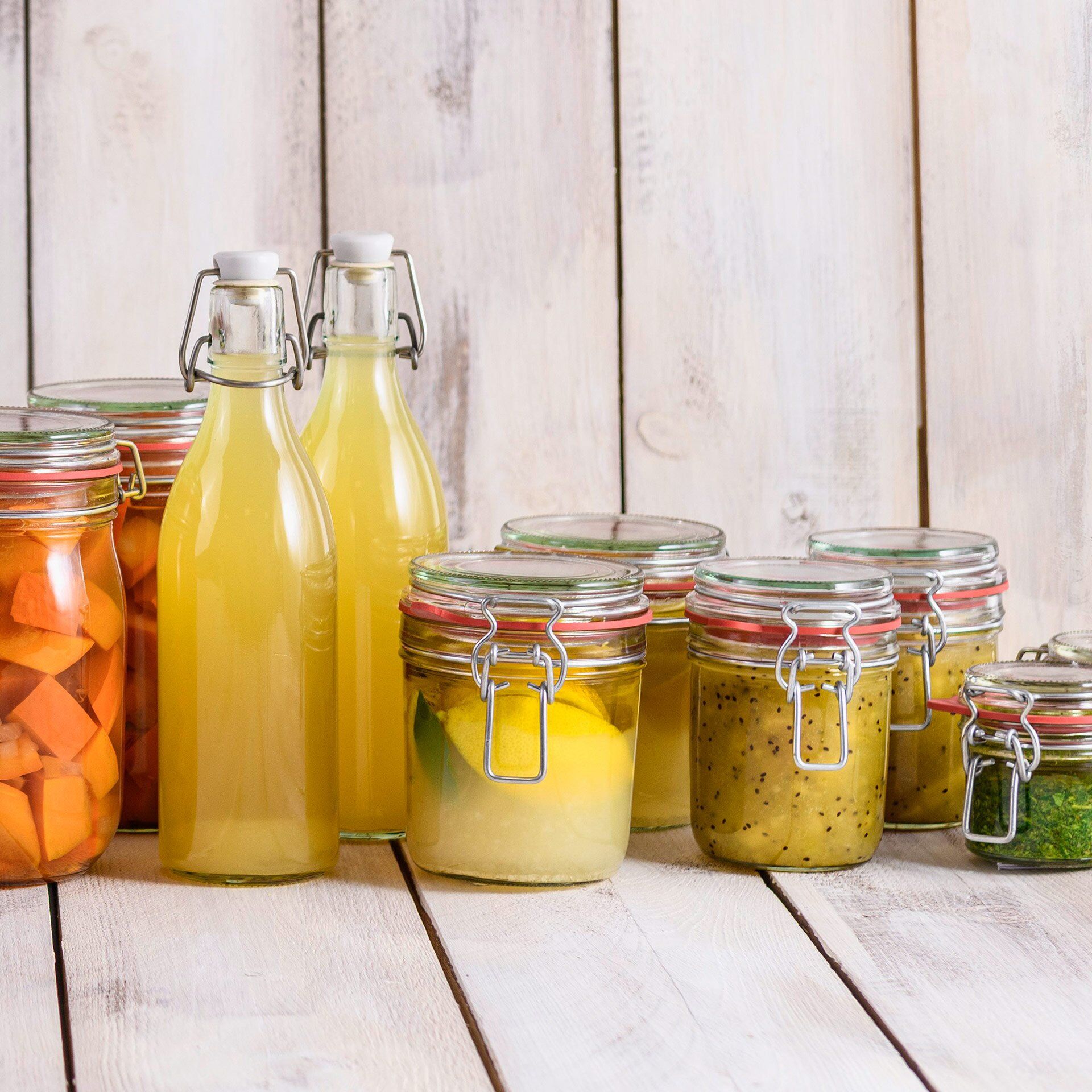 Einmachglas m. Bügelverschluss Liebevoll hausgemacht, 370 ml