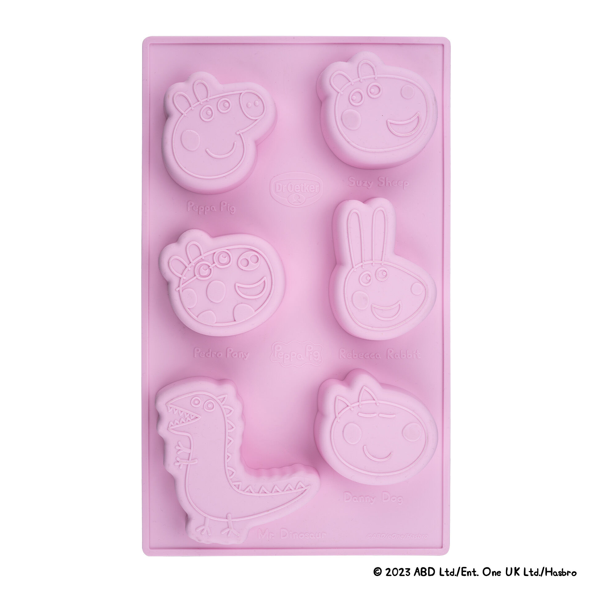 Motivbackform Peppa & Freunde, 29x17,5cm, Silikon