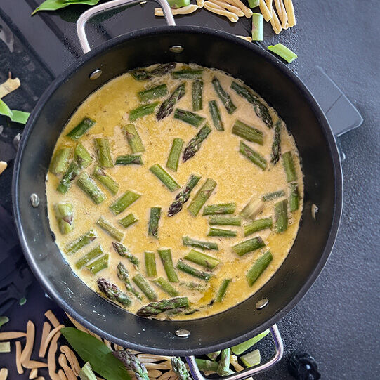 Spargel-Pasta mit Bärlauch