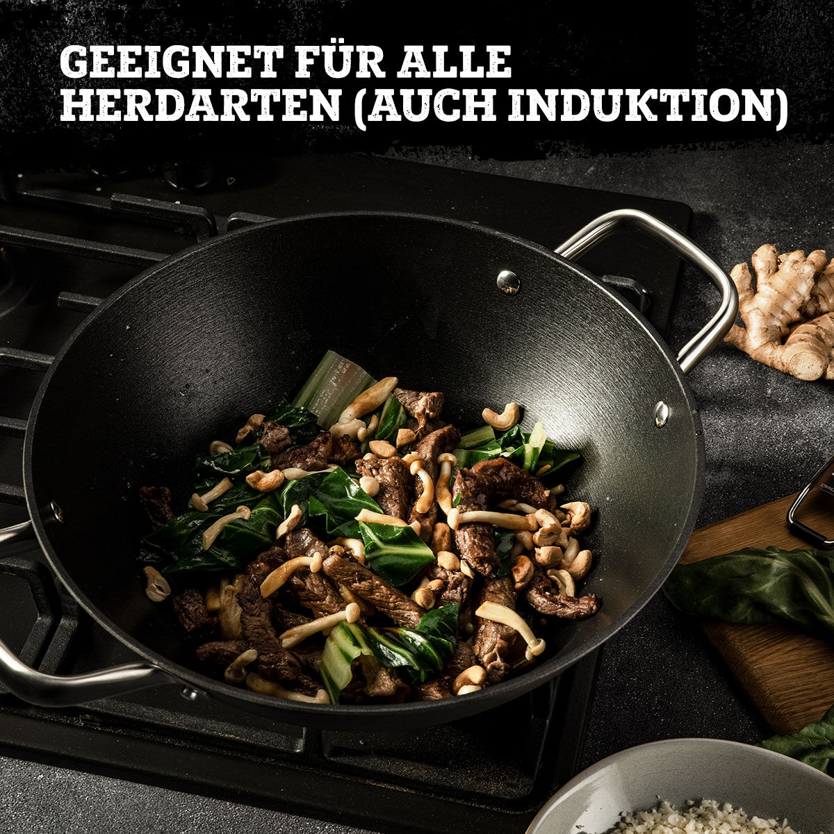 Profi Wok Force, antihaft, Ø32cm