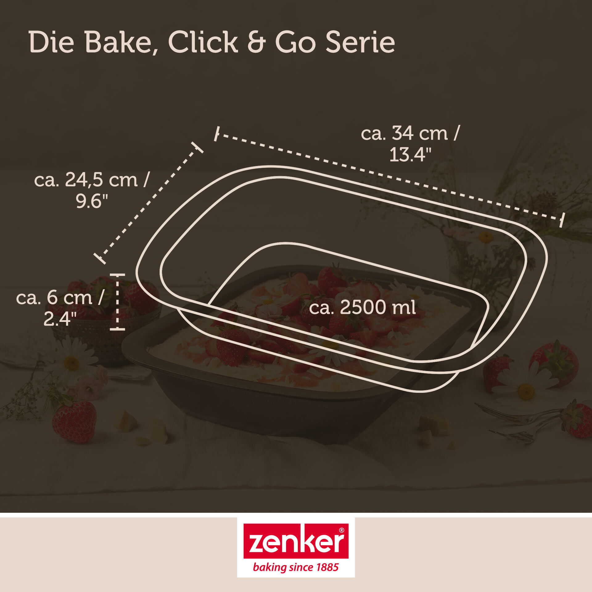 Dessert- & Auflaufform Special - Cooking, 34x25x6cm