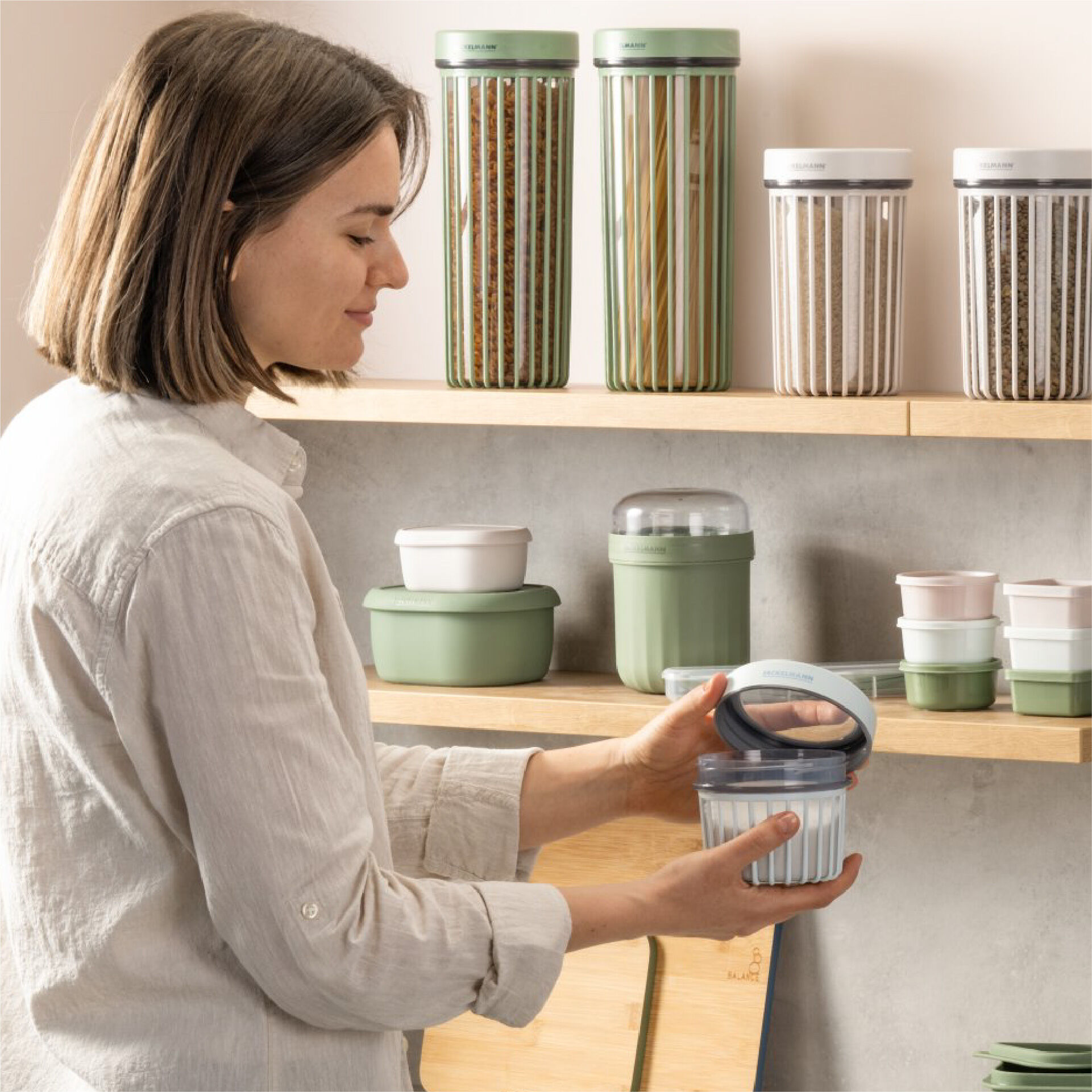 Vorratsdose Be The Move, gerillt, 500ml, hellblau