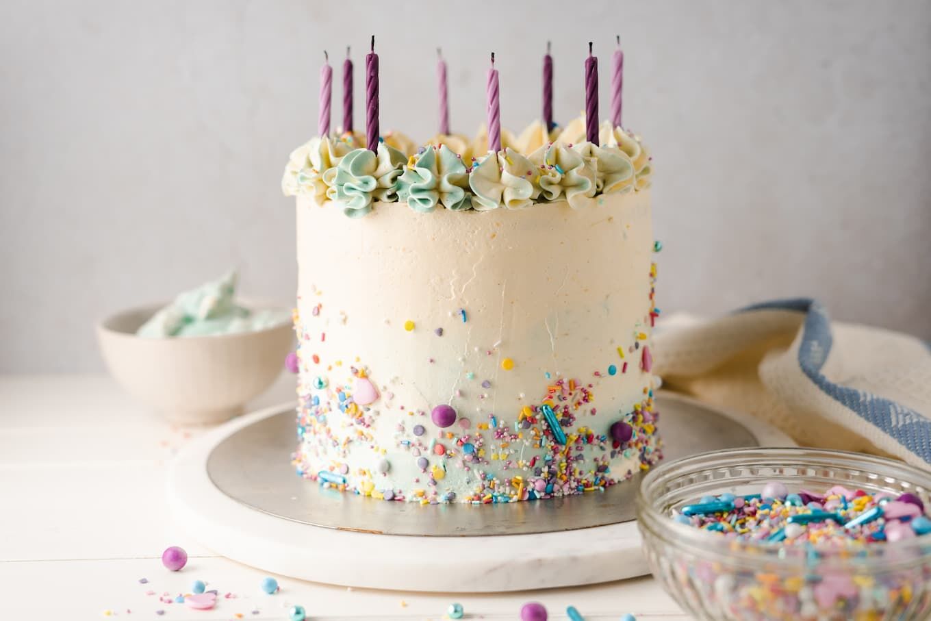 Konfetti-Geburtstagstorte