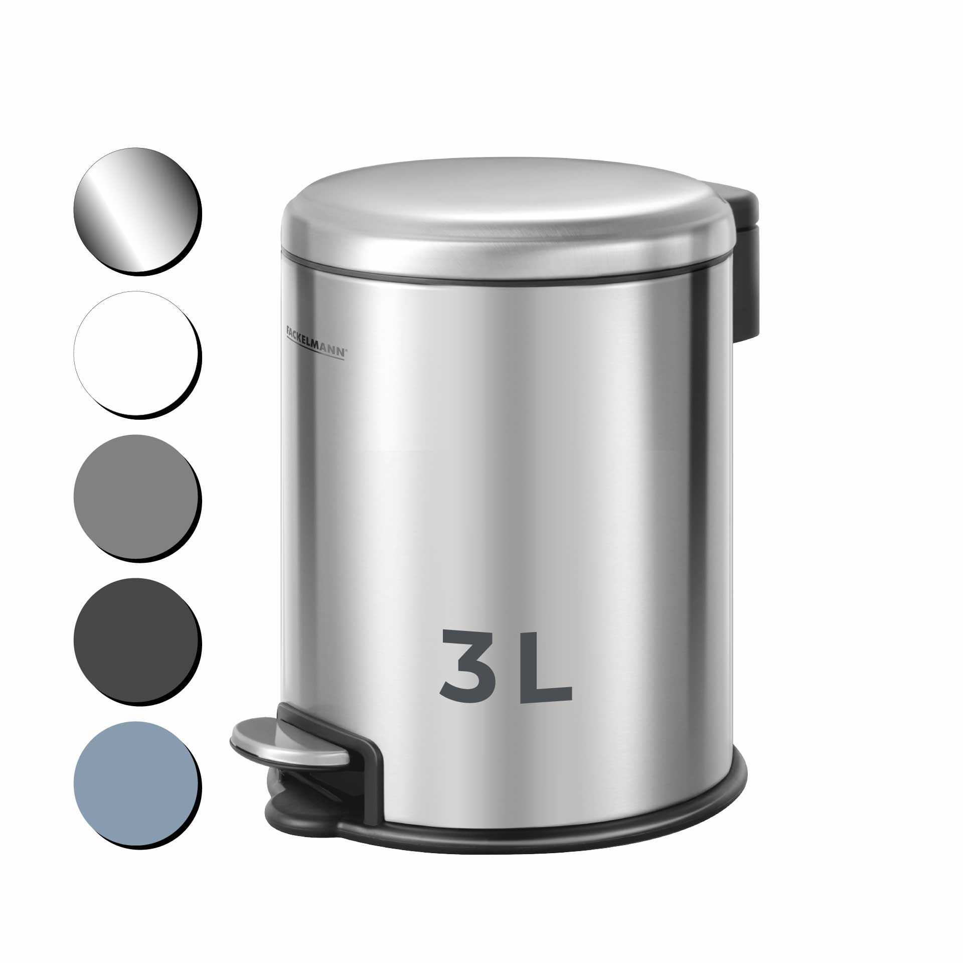 Mülleimer Milano, silber, 3L