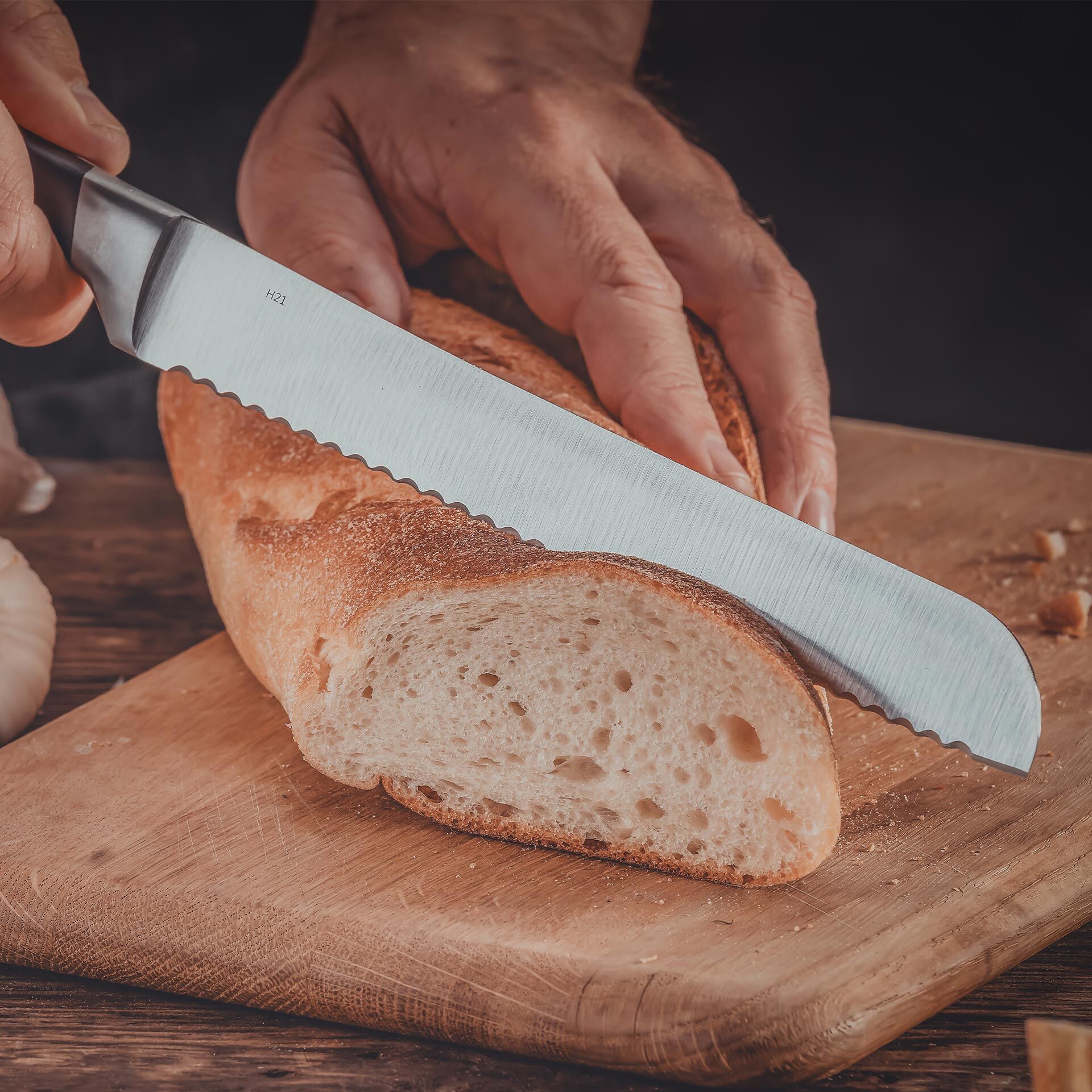 Brotmesser Trinity, 20cm Edelstahl-Klinge