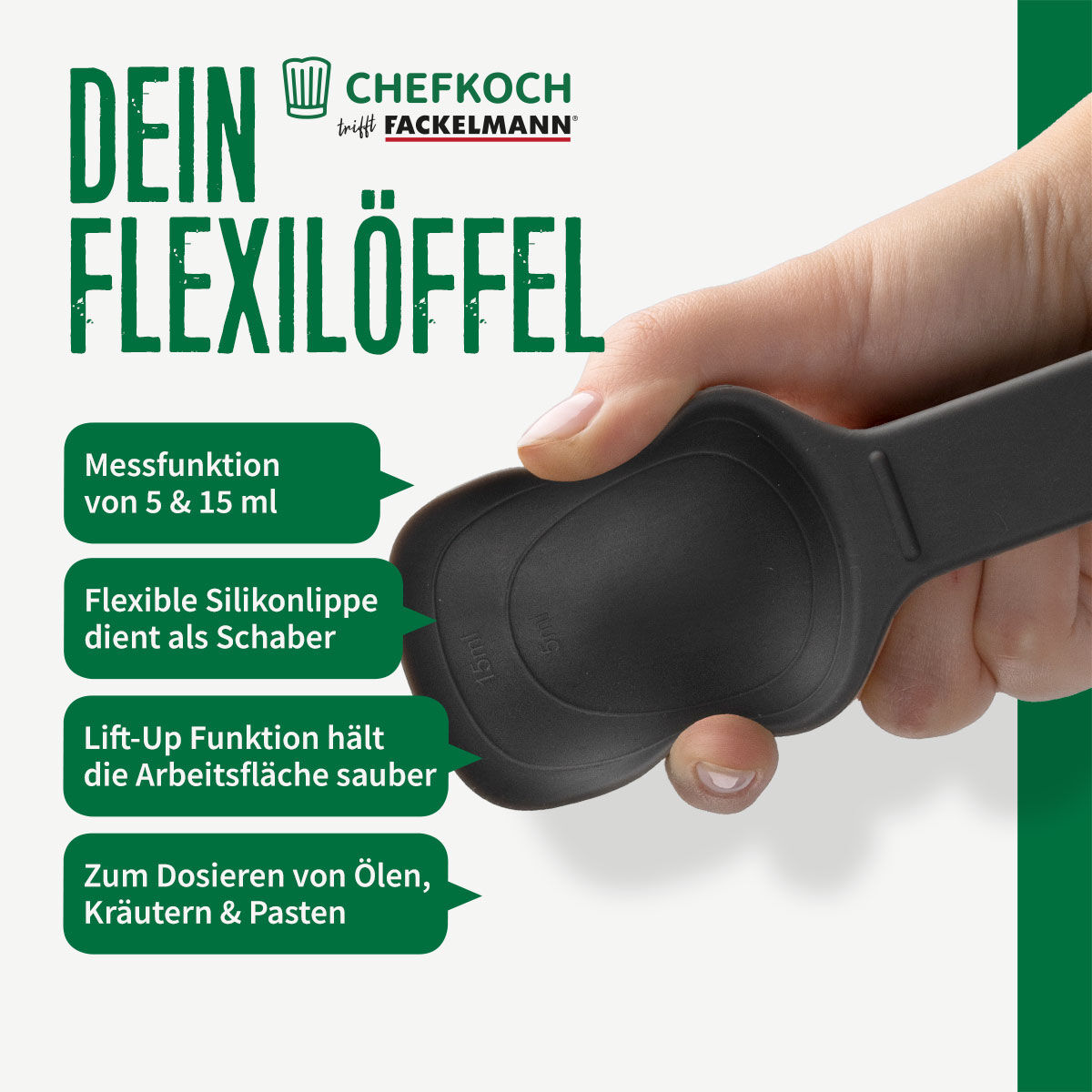 Kochlöffel flexibel, Silikon Kochlöffel flexibel, Silikon