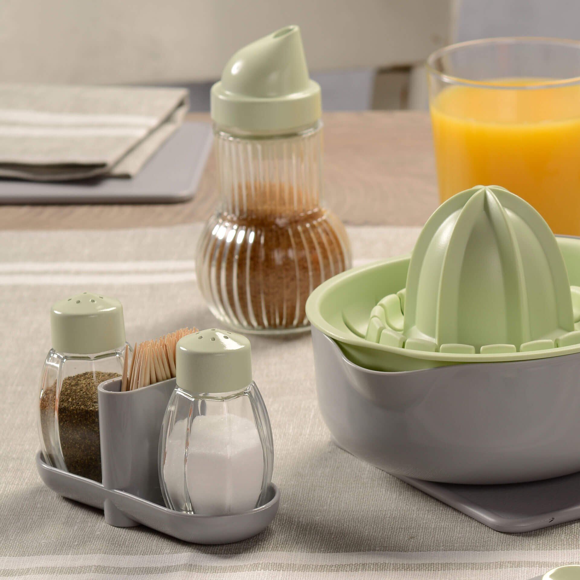 Salz- & Pfefferstreuer mit Zahnstocherhalter Eco, 3-tlg