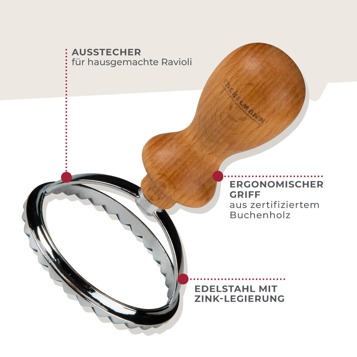 Ravioli Ausstecher, FAIR