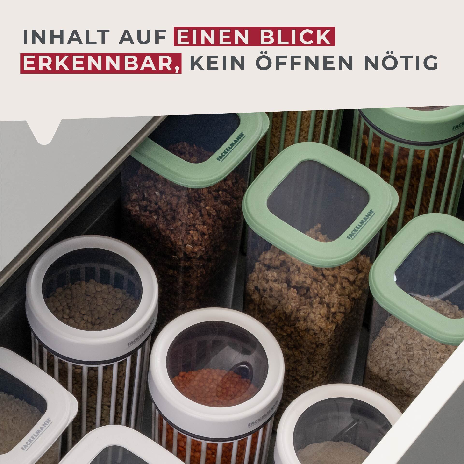 Vorratsdose Be The Move, eckig, 1,75L