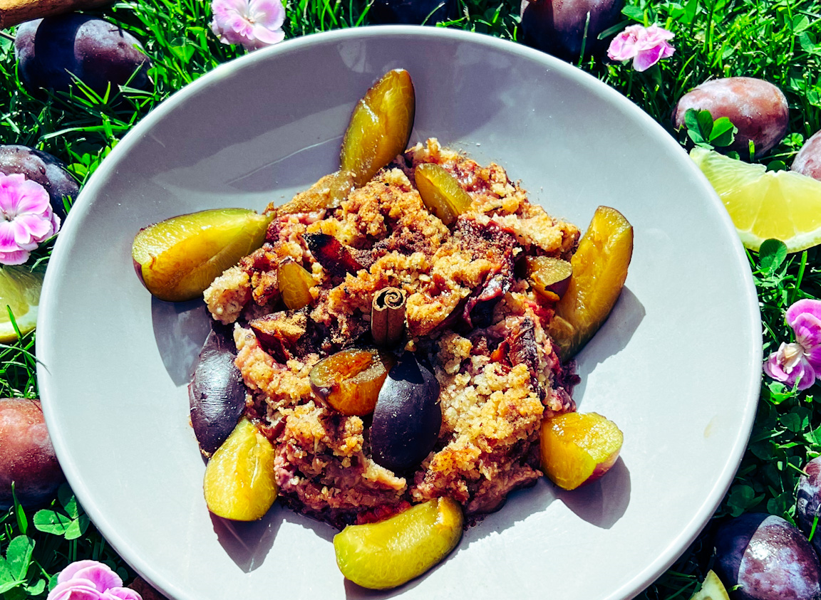 Zwetschgen-Crumble Zwetschgen-Crumble