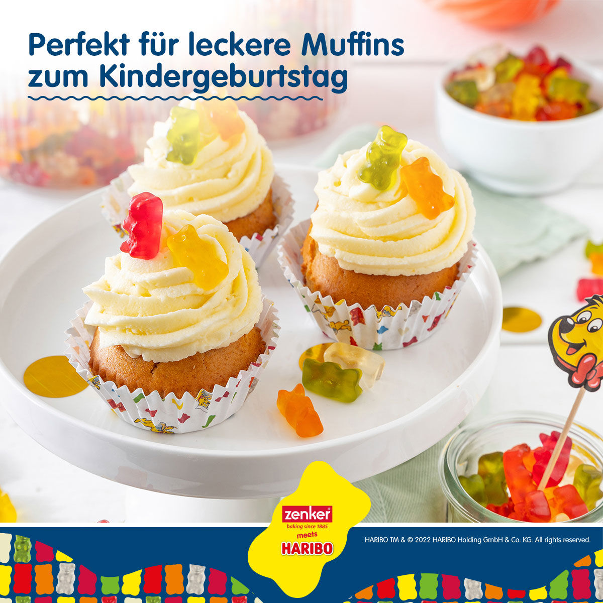 Papierbackförmchen HARIBO Goldbär, 50 Stück