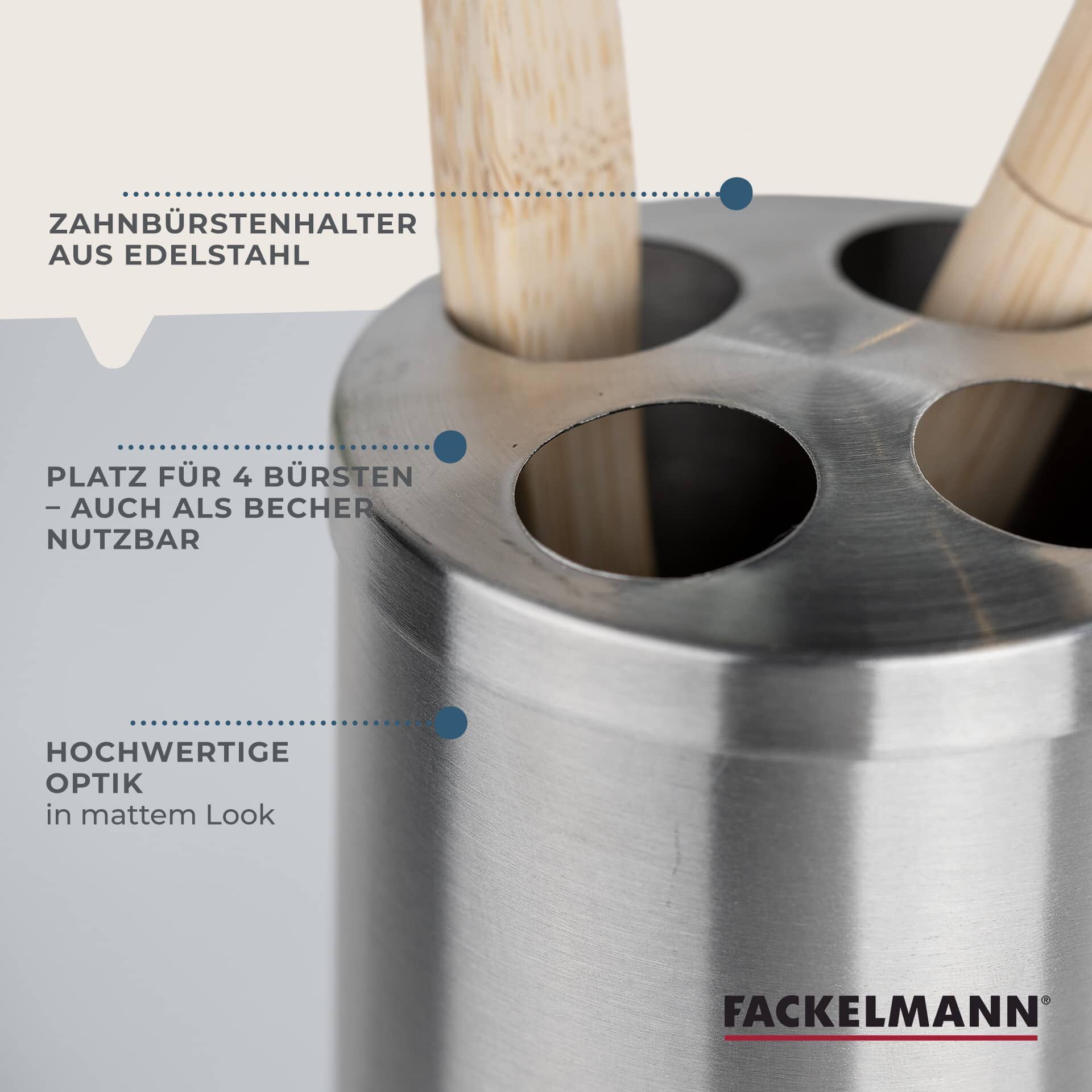 Zahnbürstenhalter, Edelstahl