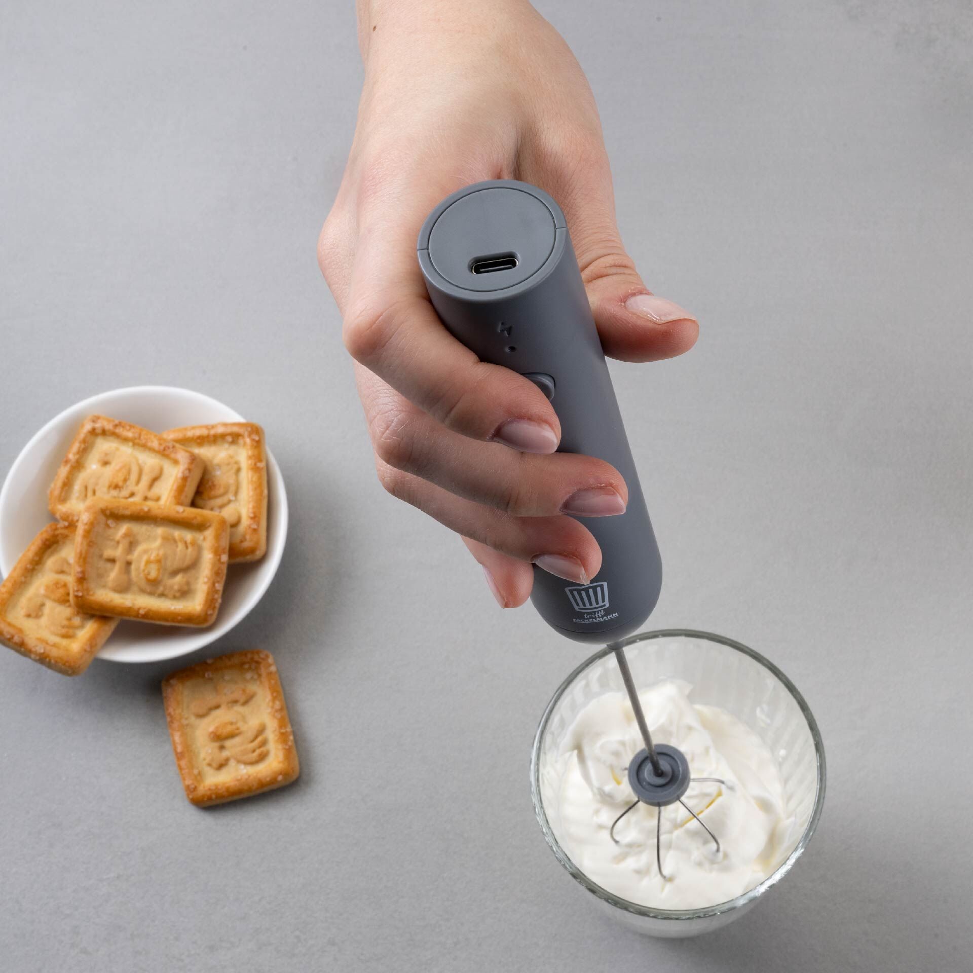 Milchaufschäumer elektrisch, 4-teilig