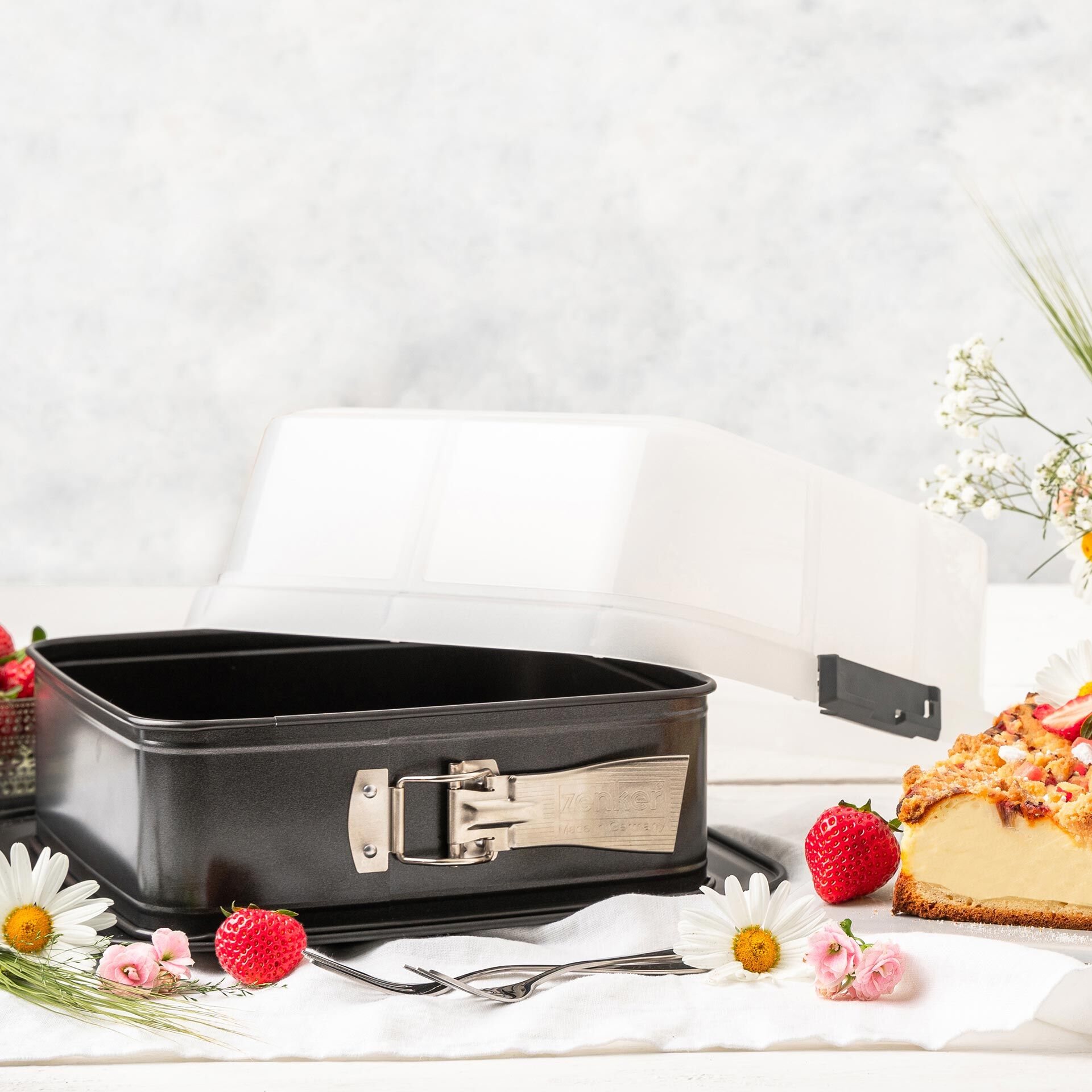 Springform quadratisch Bake, Click & Go, 24x24cm