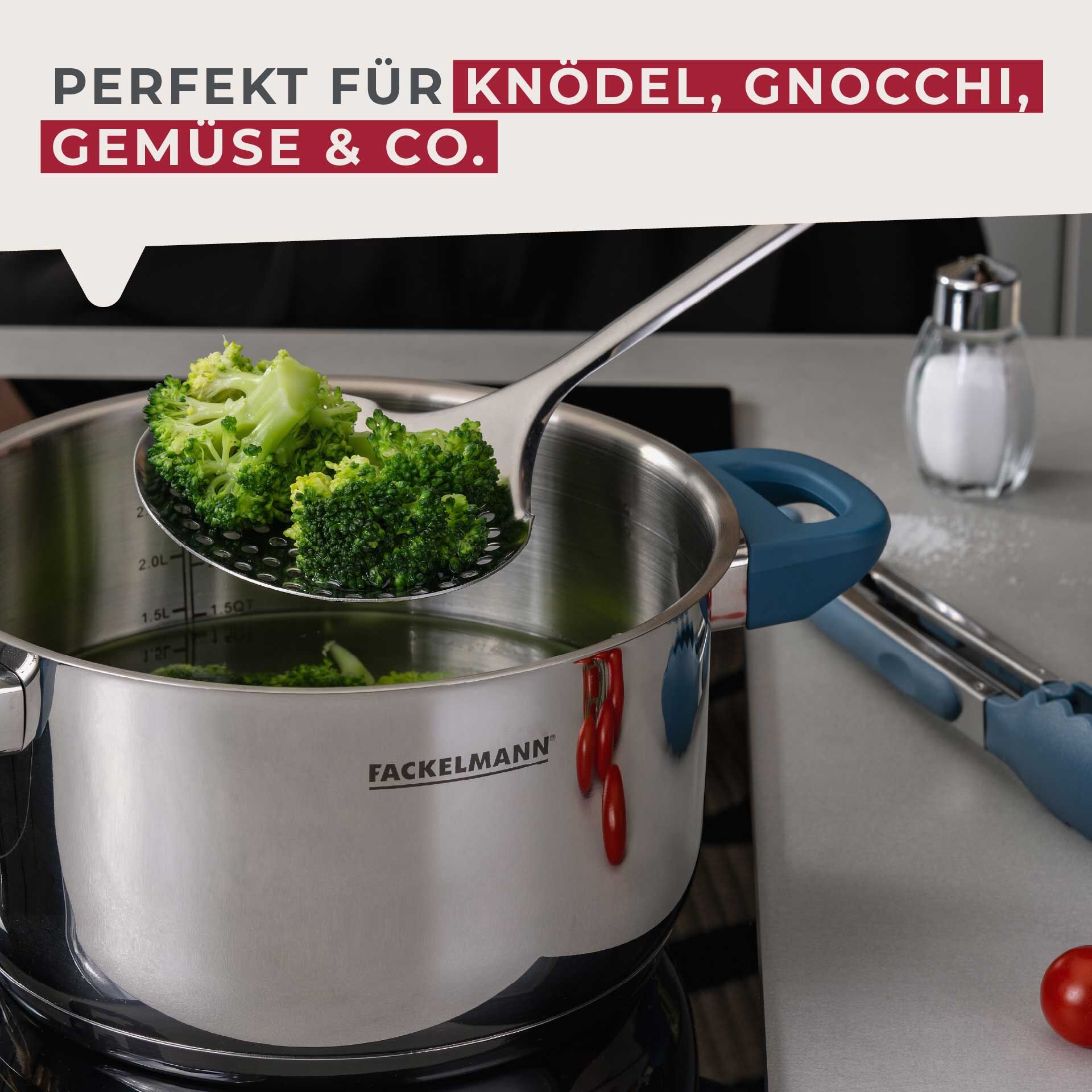 Abseihlöffel Essential, blau