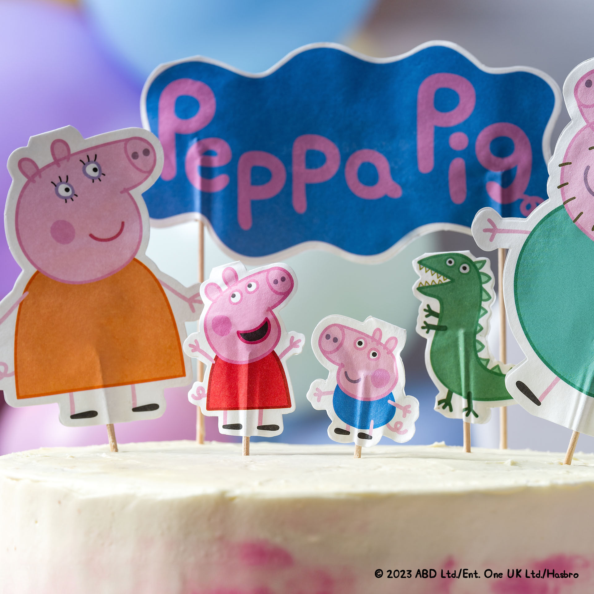 Kuchen-Topper Peppa & Familie, 12 Stk