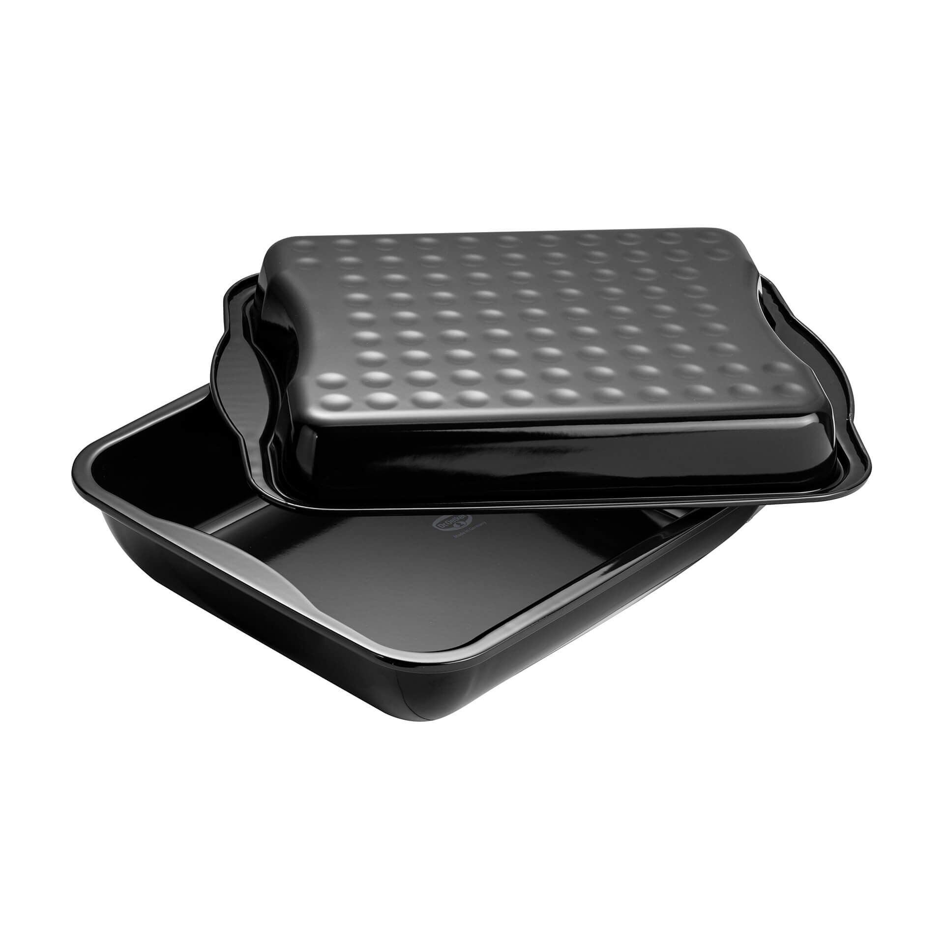 Bräter mit Deckel Emaille Back-Idee Kreativ, 42x34cm