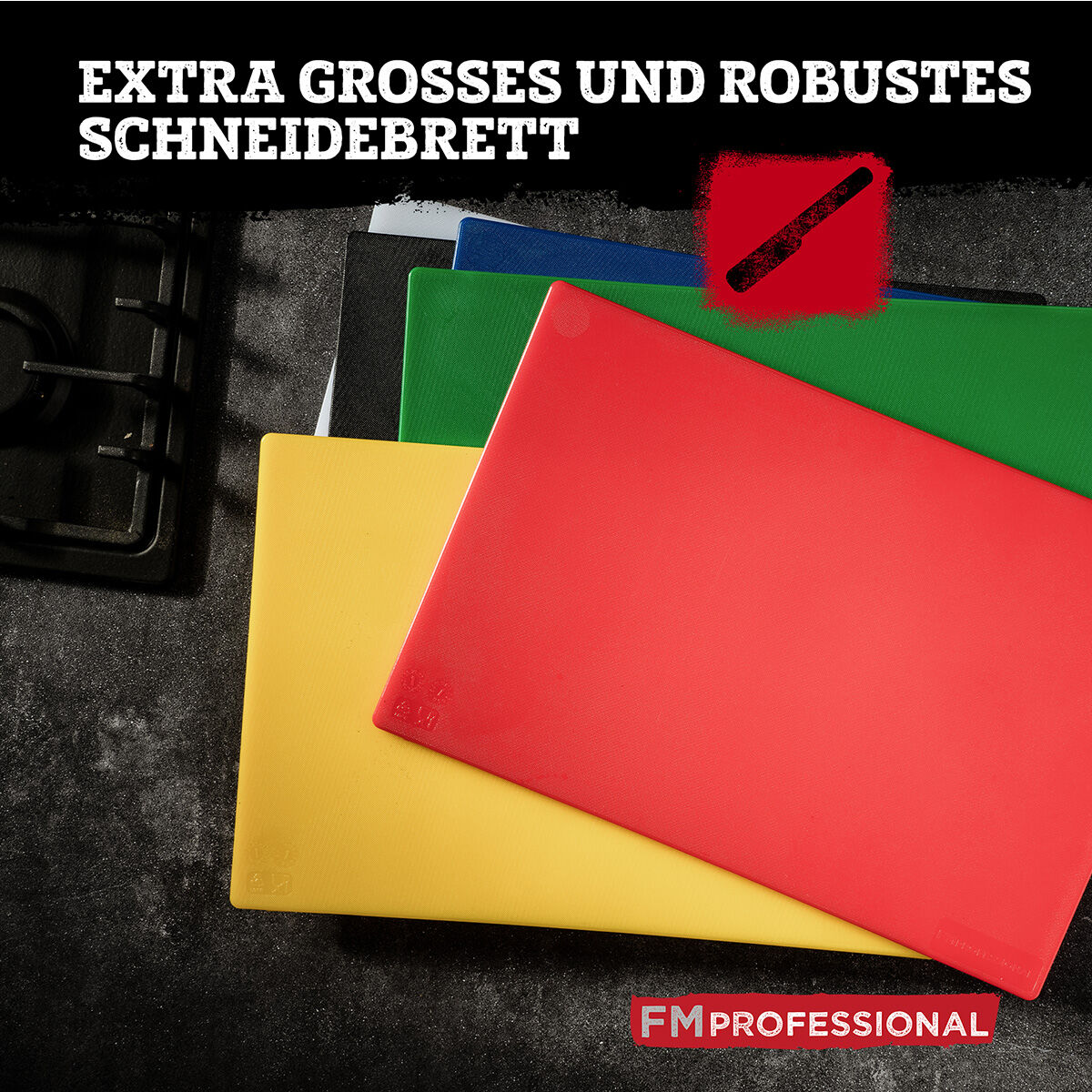 Schneidebrett HACCP für Geflügel, 45x30cm, gelb