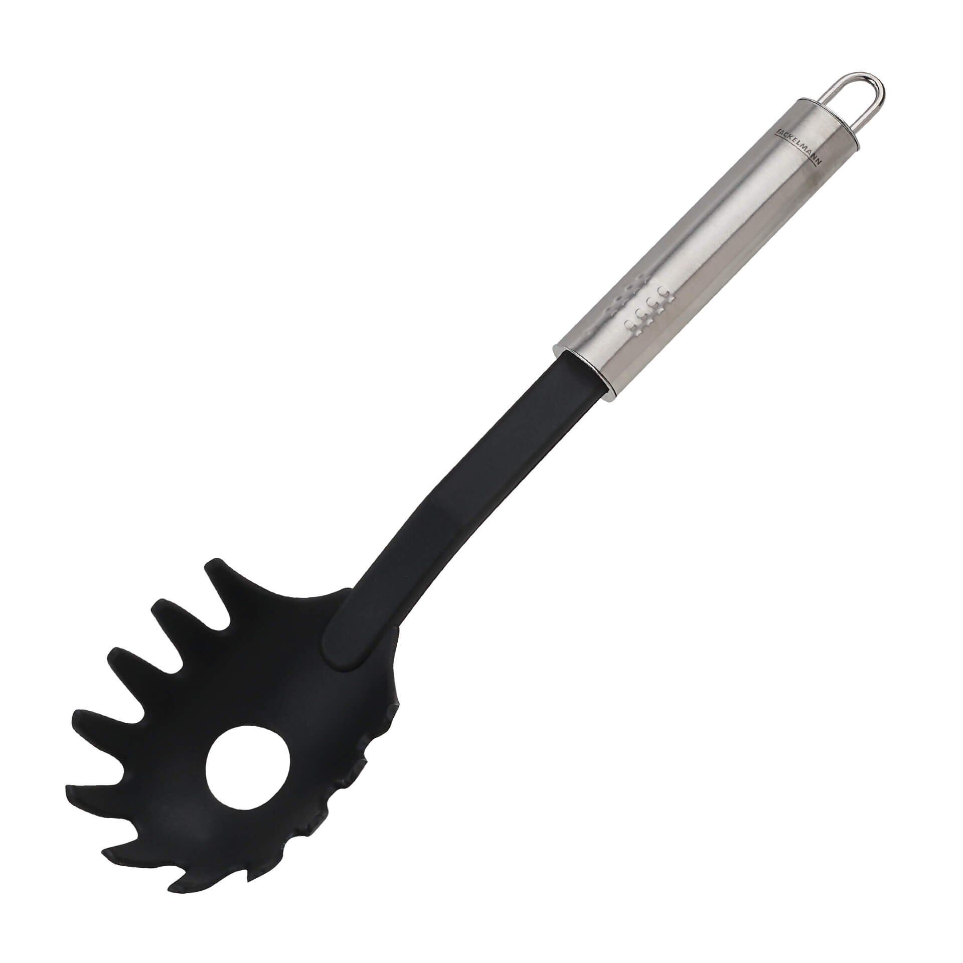 Spaghettilöffel Ovalgriff, 32cm, schwarz