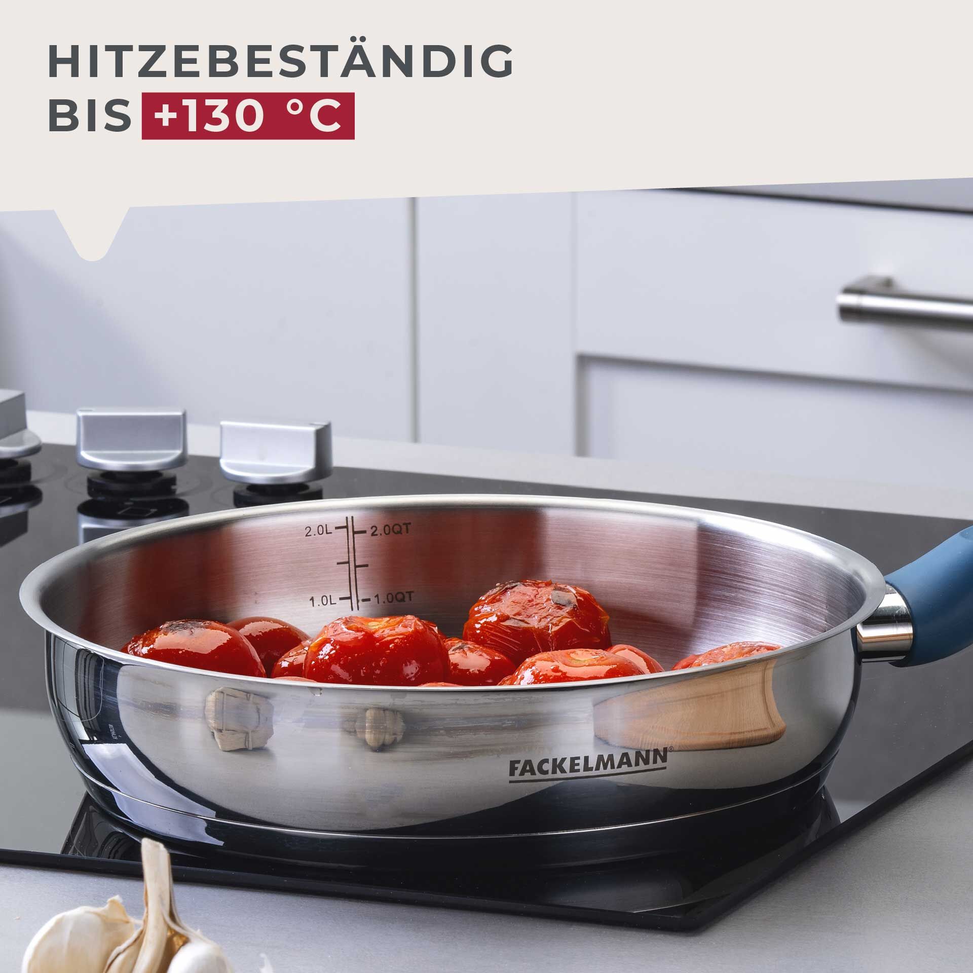 Bratpfanne Essential, Ø24cm, Edelstahl, blau