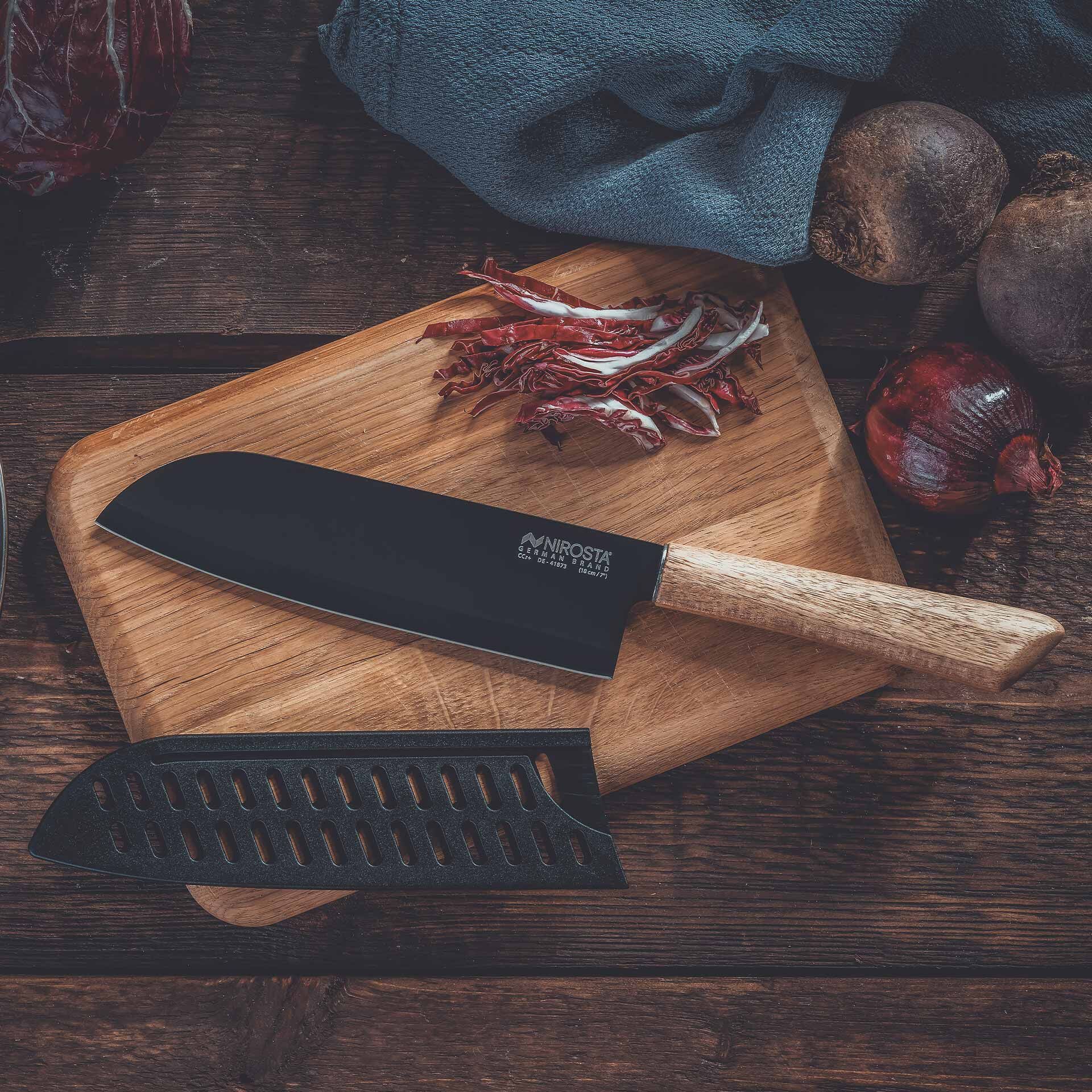 Santokumesser Flow, 18cm Edelstahl-Klinge