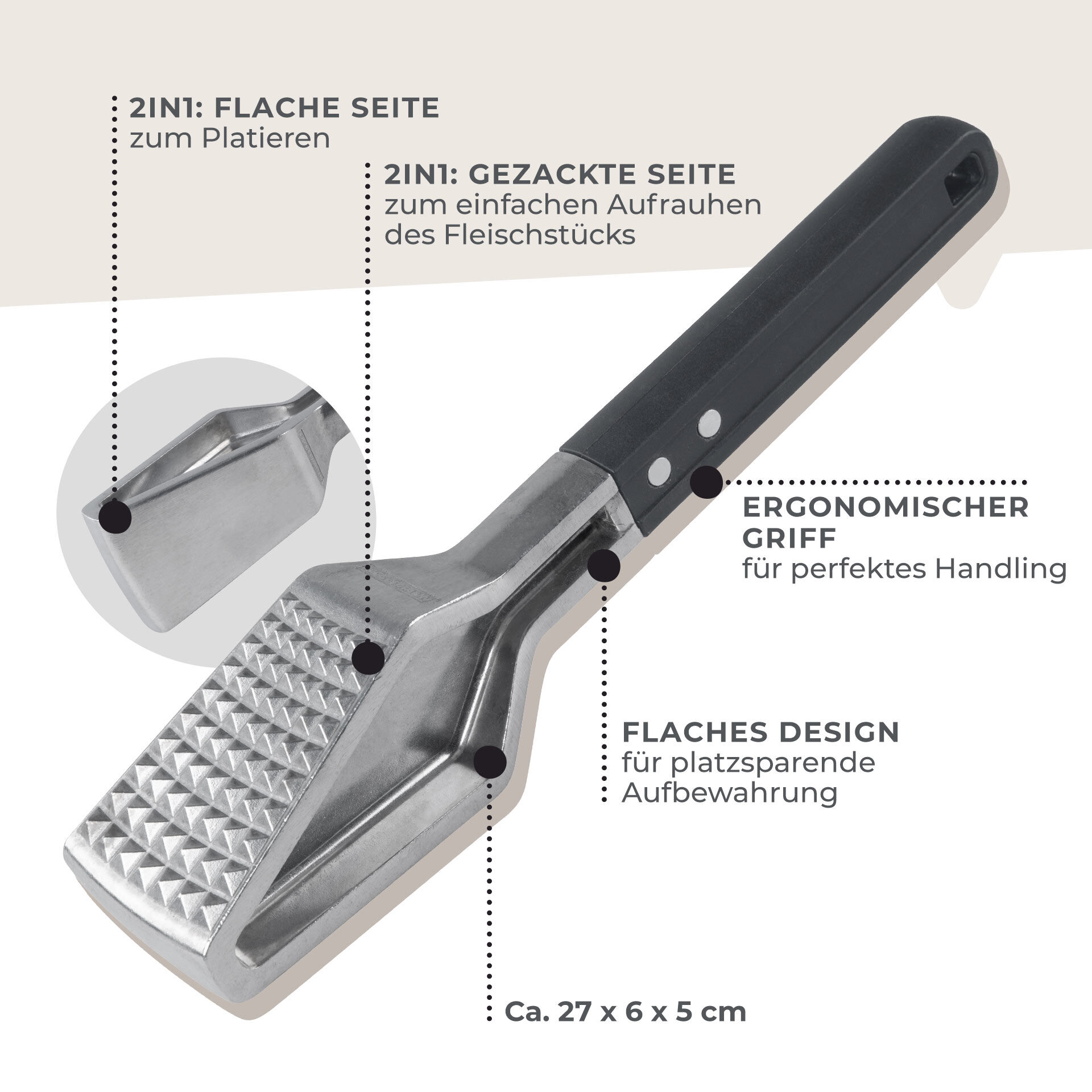 Fleischklopfer Statement, 27cm Fleischklopfer Statement, 27cm