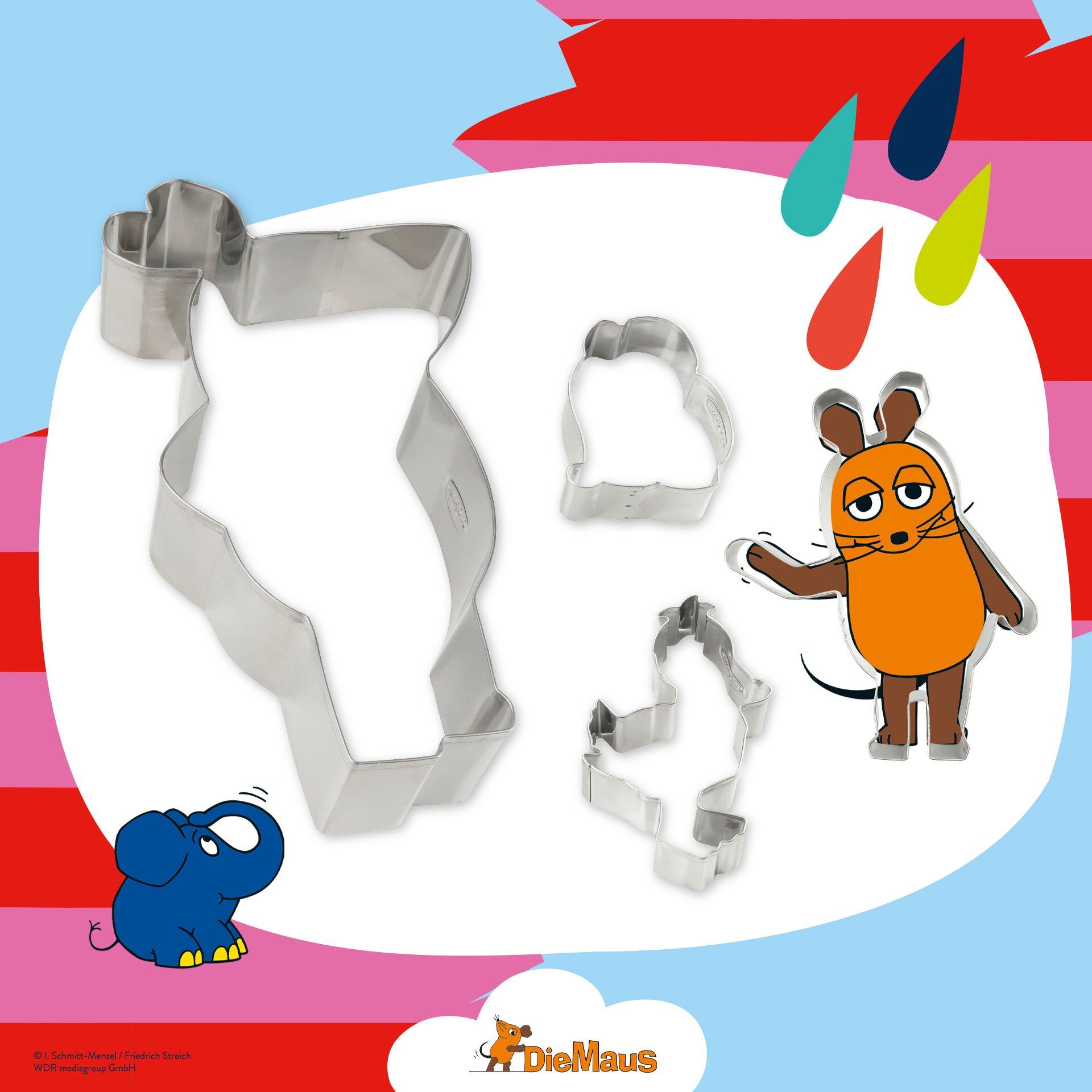 Ausstecher-Set "DieMaus", 4-teilig