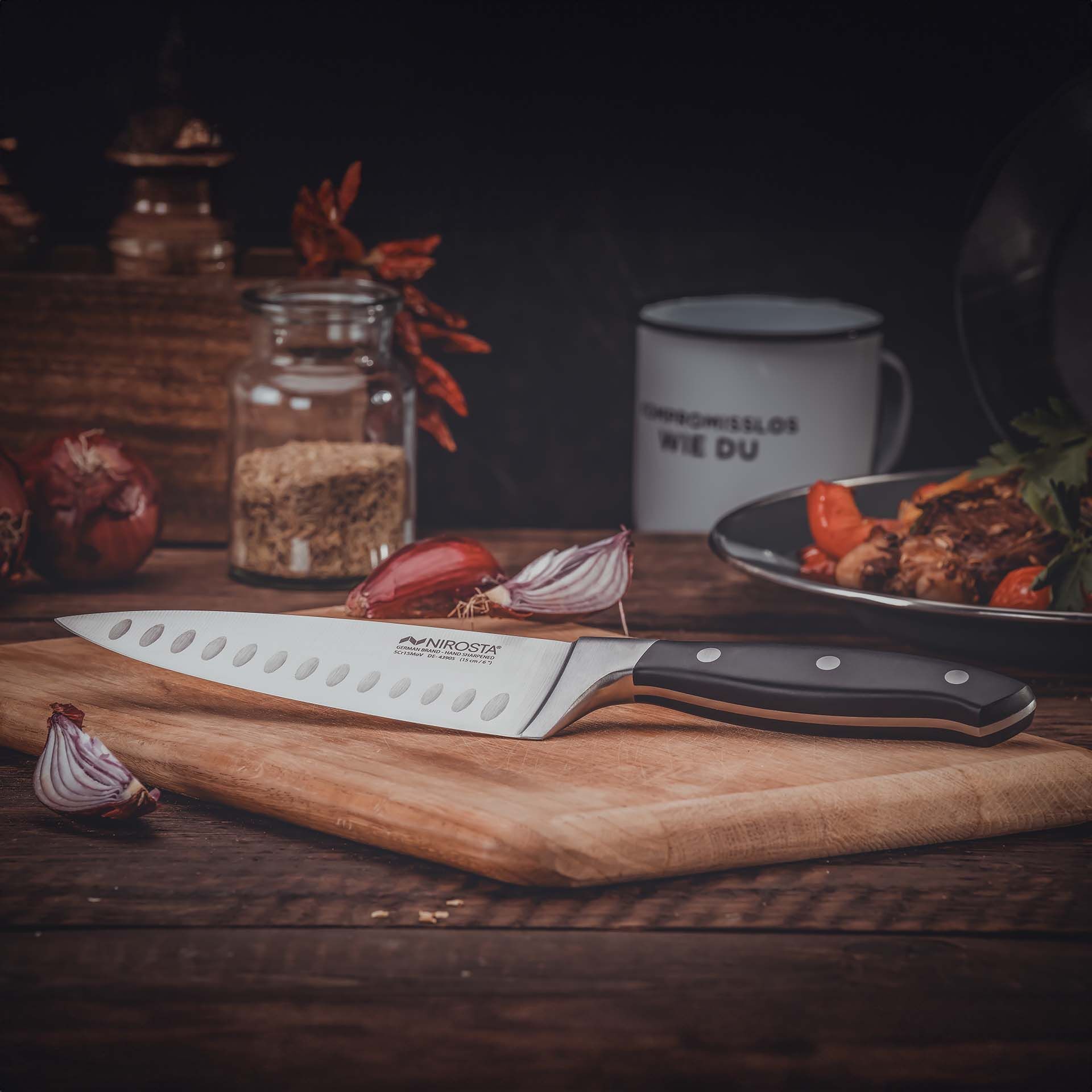 Kochmesser Trinity, 15cm, Edelstahl-Klinge