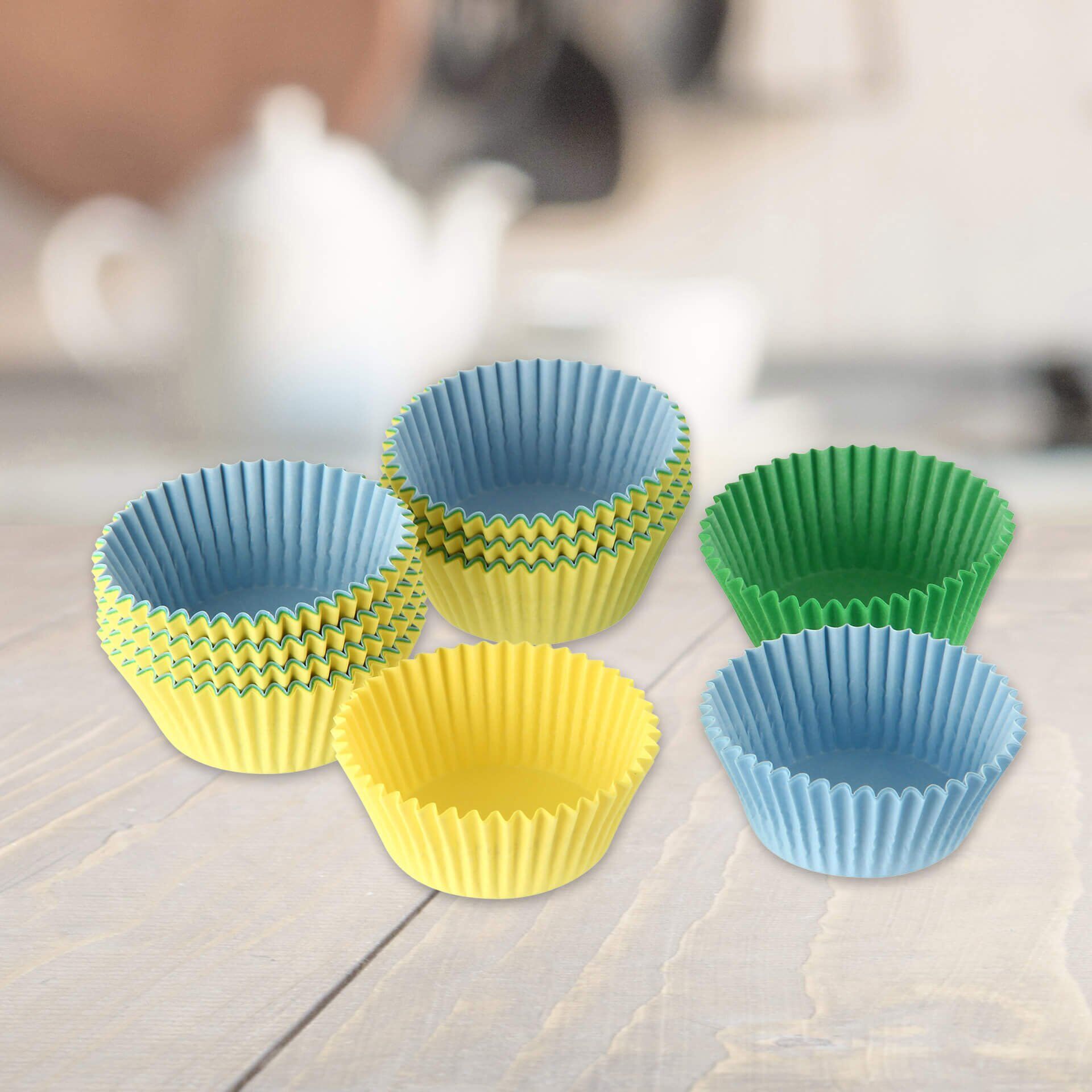 Muffinförmchen bunt, Ø5cm, 150 Stk, Papier