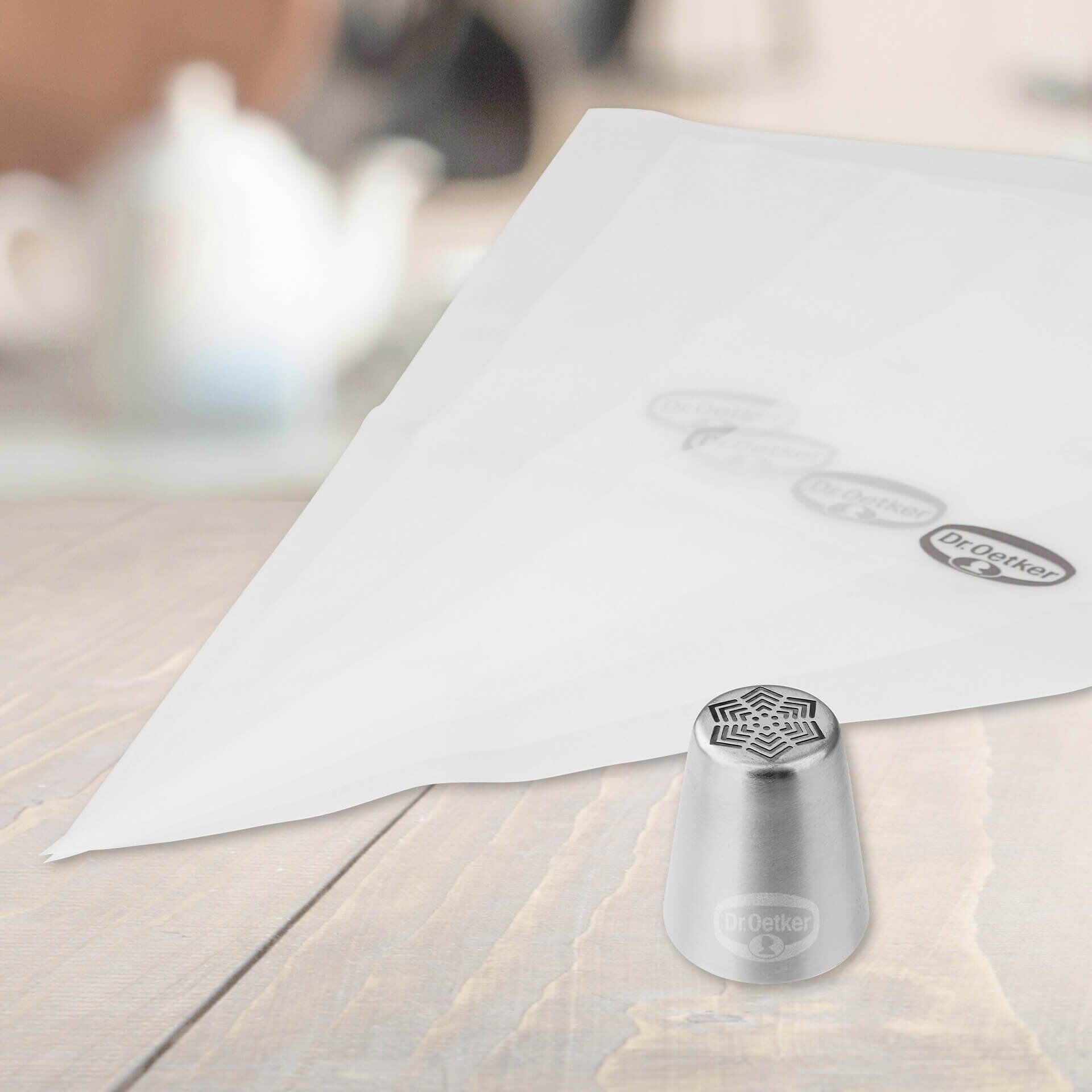 Tülle Stern inkl. 4 Spritzbeutel White Christmas Baking