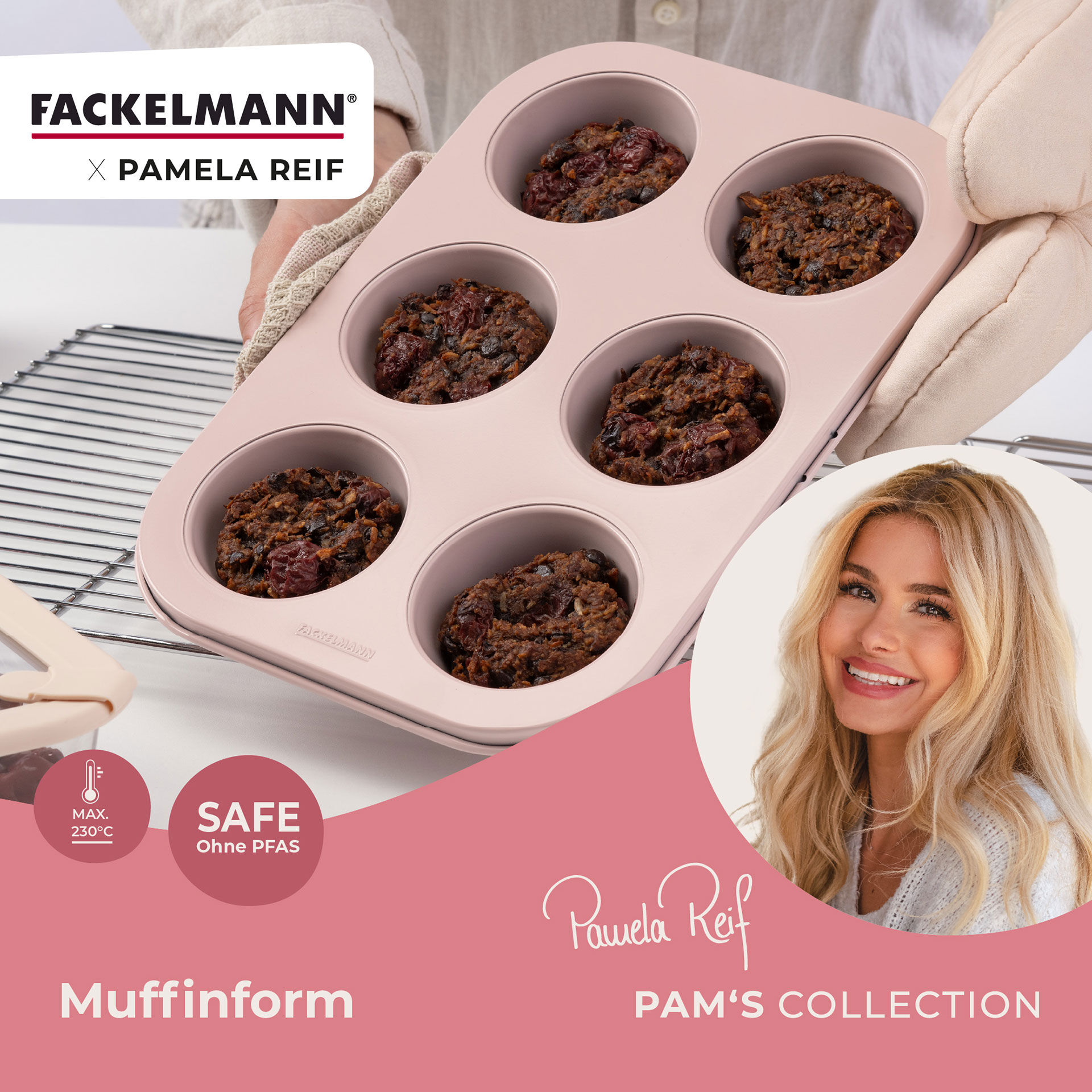 Pamela Reif Muffinform Rosa, 6er