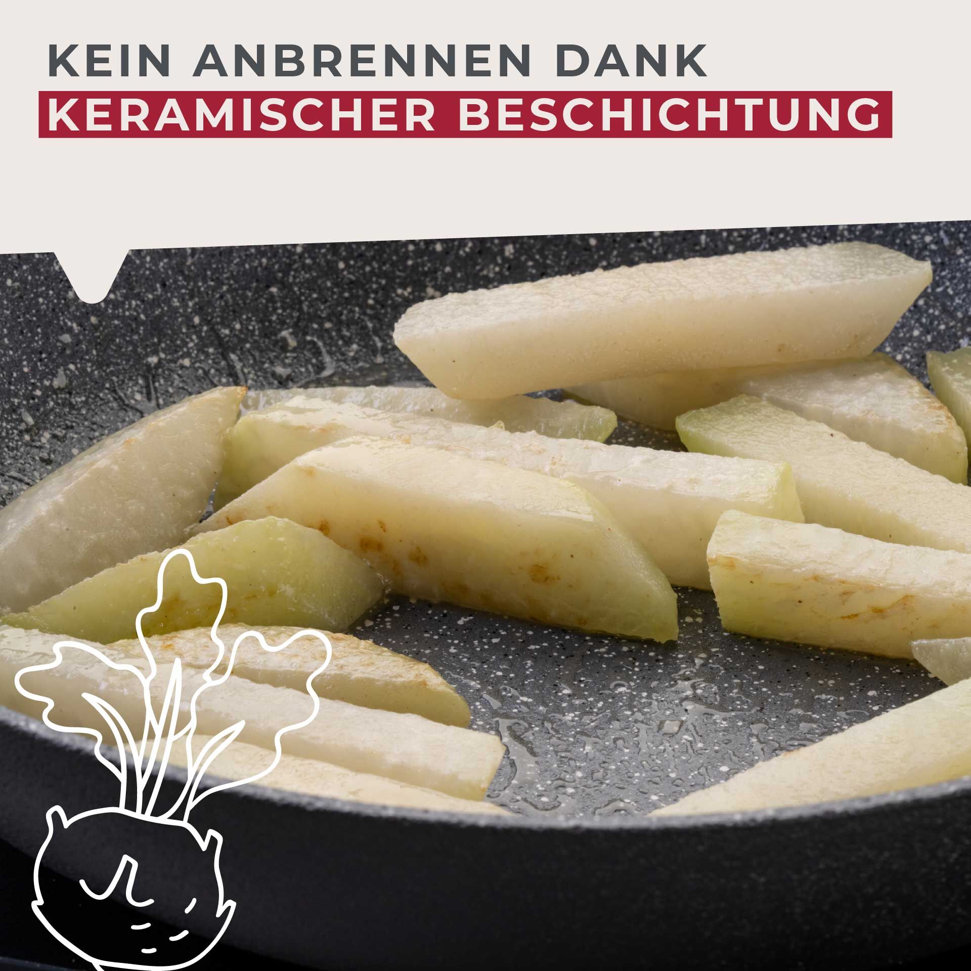 Bratpfanne Cosmo, Keramik, antihaft, Ø24cm